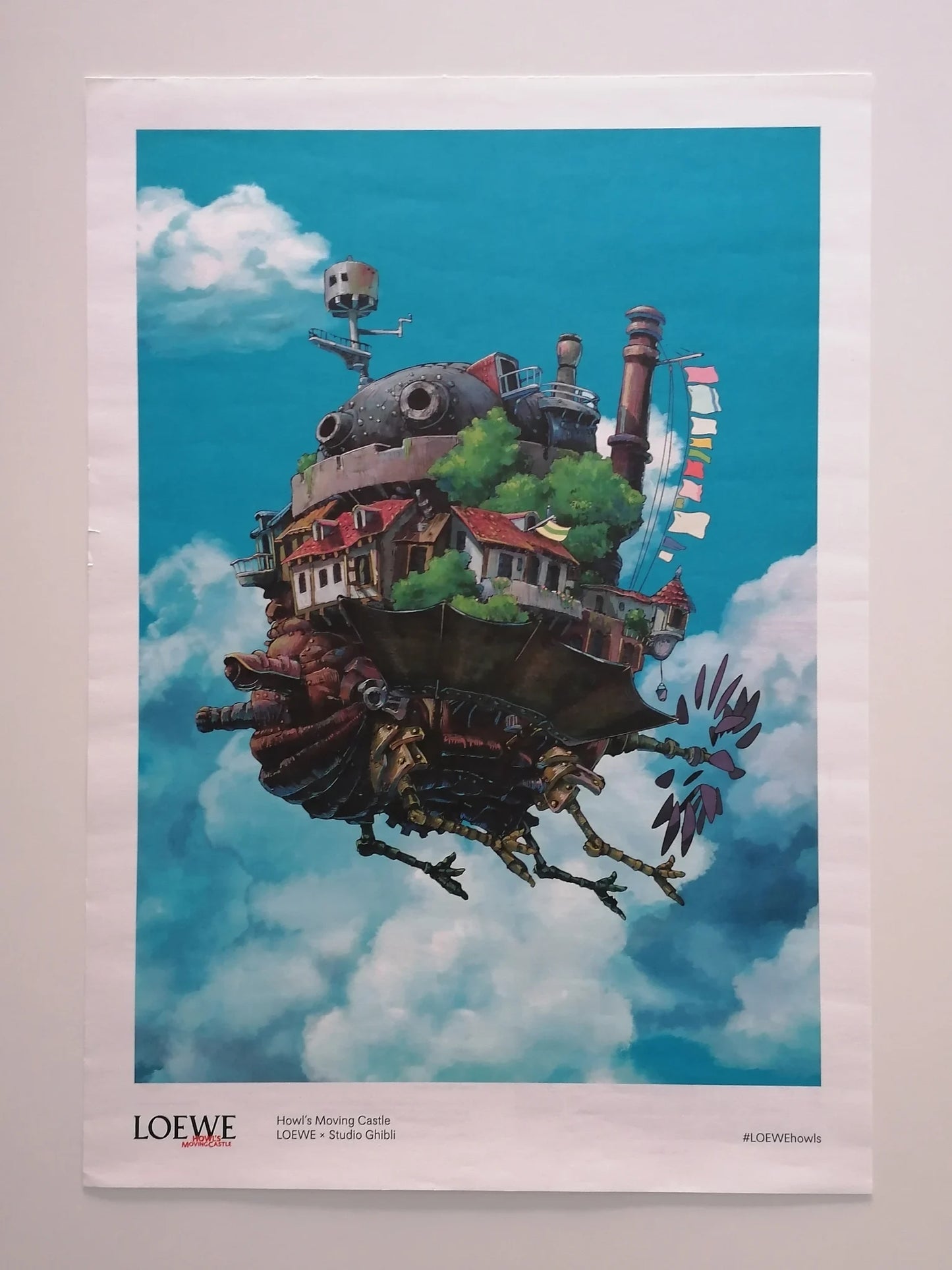 2023 Loewe x Howls Moving Castle Poster Hayao Miyazaki Studio