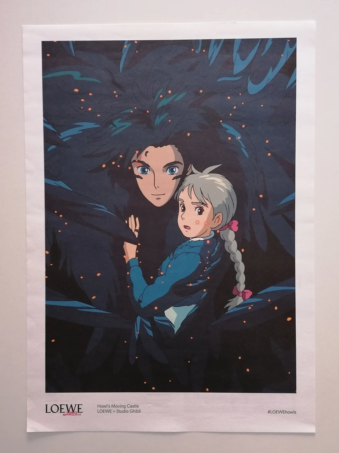 2023 Loewe x Howls Moving Castle Poster Hayao Miyazaki Studio