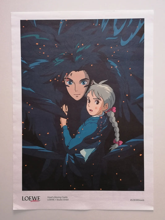 2023 Loewe x Howls Moving Castle Poster Hayao Miyazaki Studio