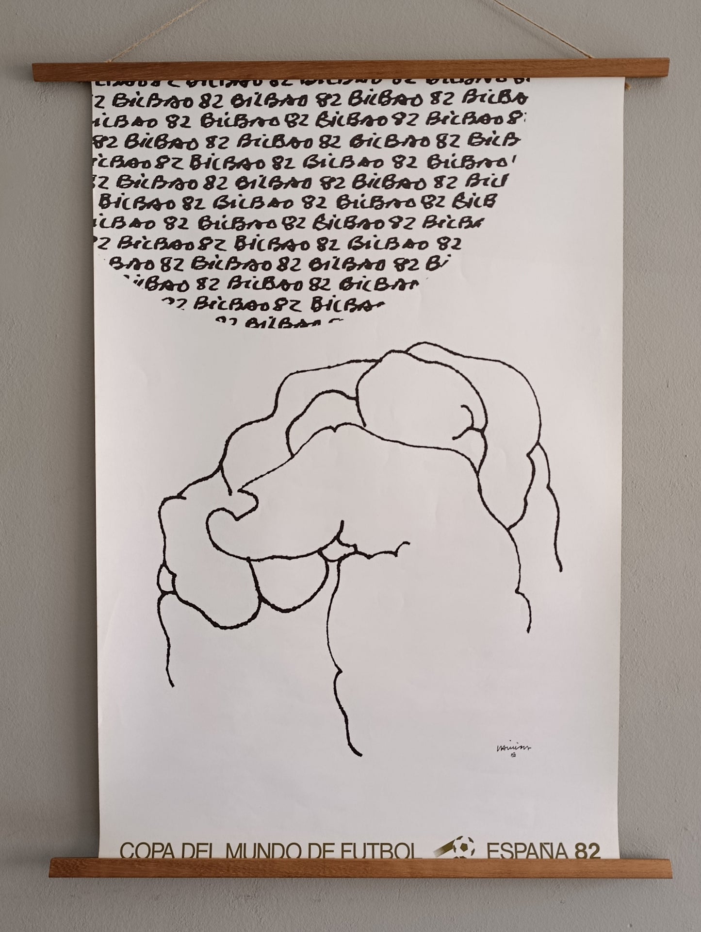 1982 World Cup Poster by Eduardo Chillida