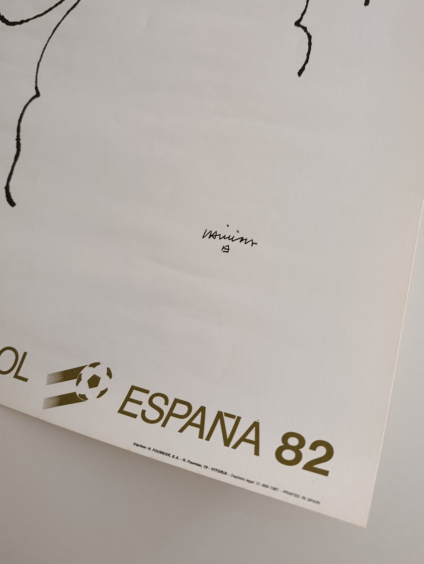 1982 World Cup Poster by Eduardo Chillida