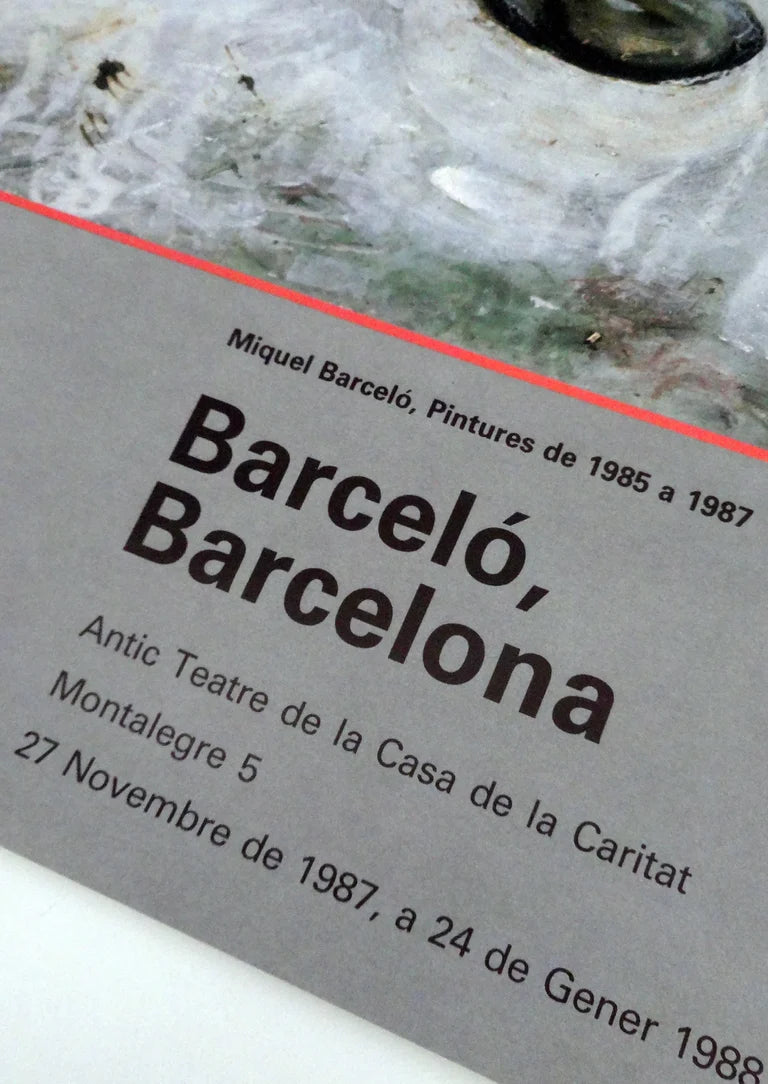 1987 Exhibition Poster Miquel Barceló