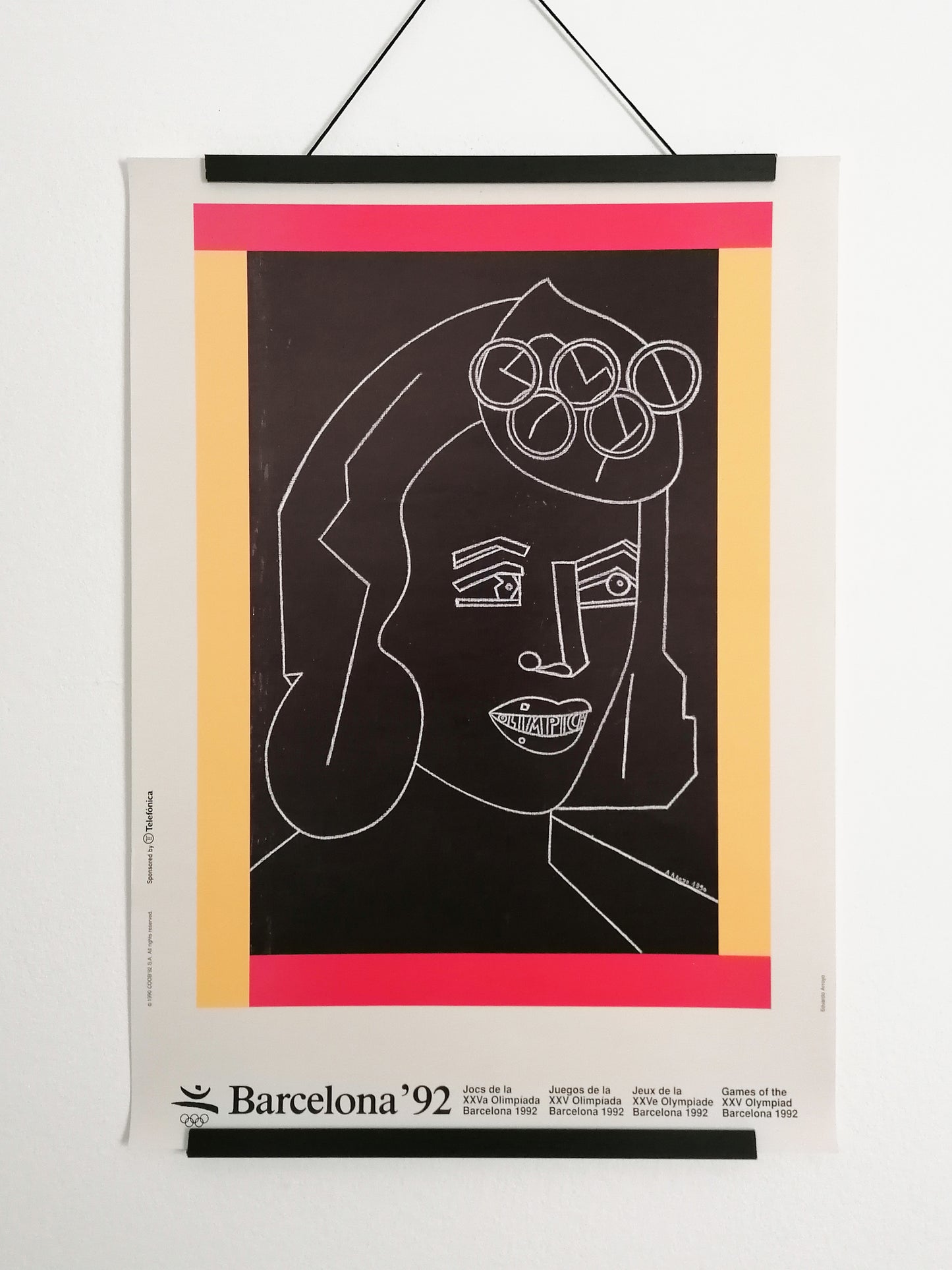 Olympic Poster from Barcelona 1992 by Eduardo Arroyo