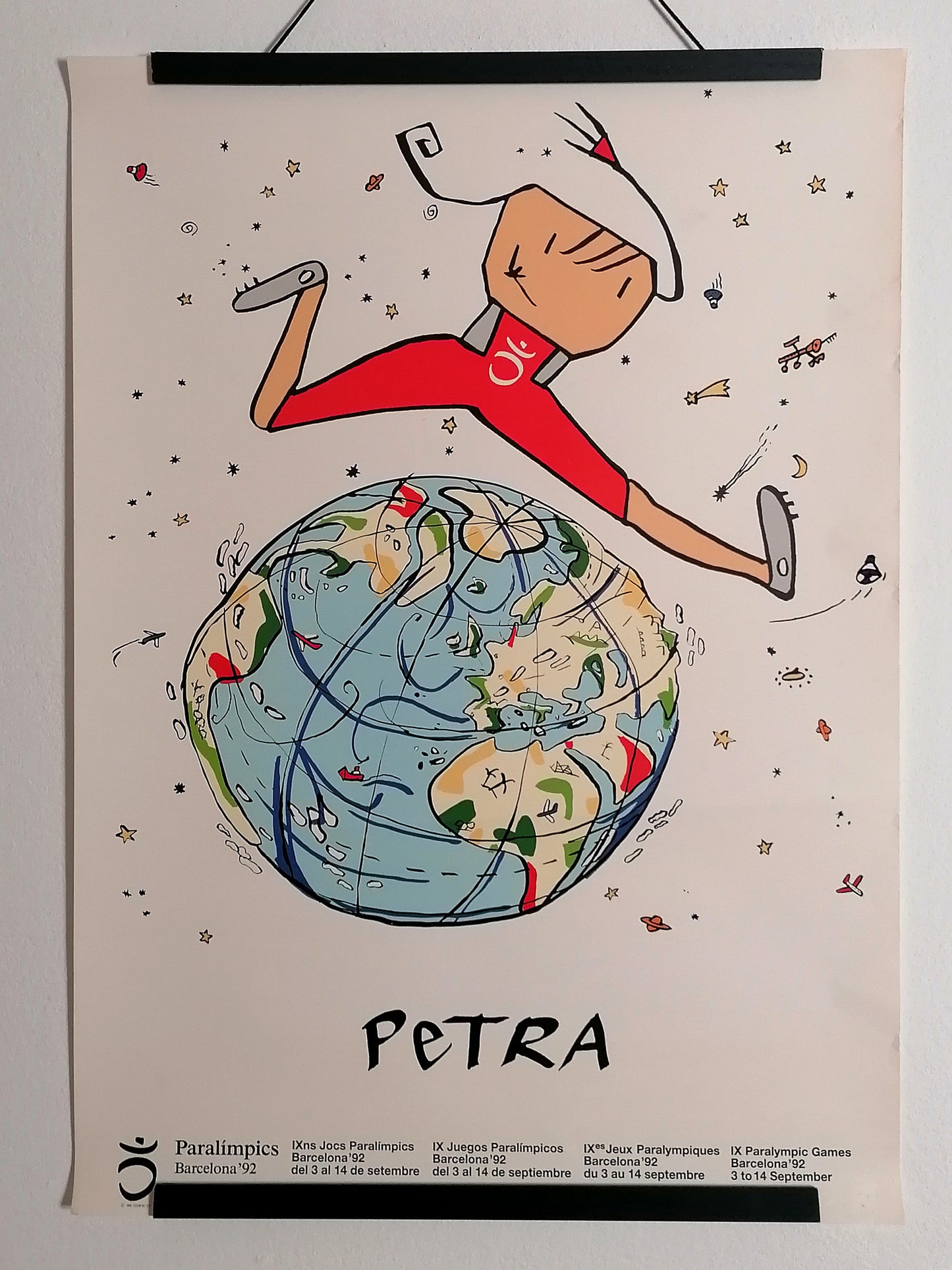 1992 Paralympic Poster Petra Mascot by Javier Mariscal