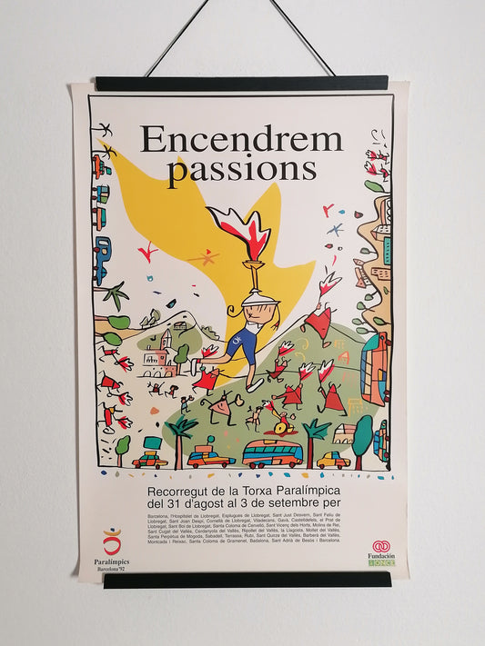 1992 Petra The Paralympic Mascot Poster by Javier Mariscal Encendrem Passions