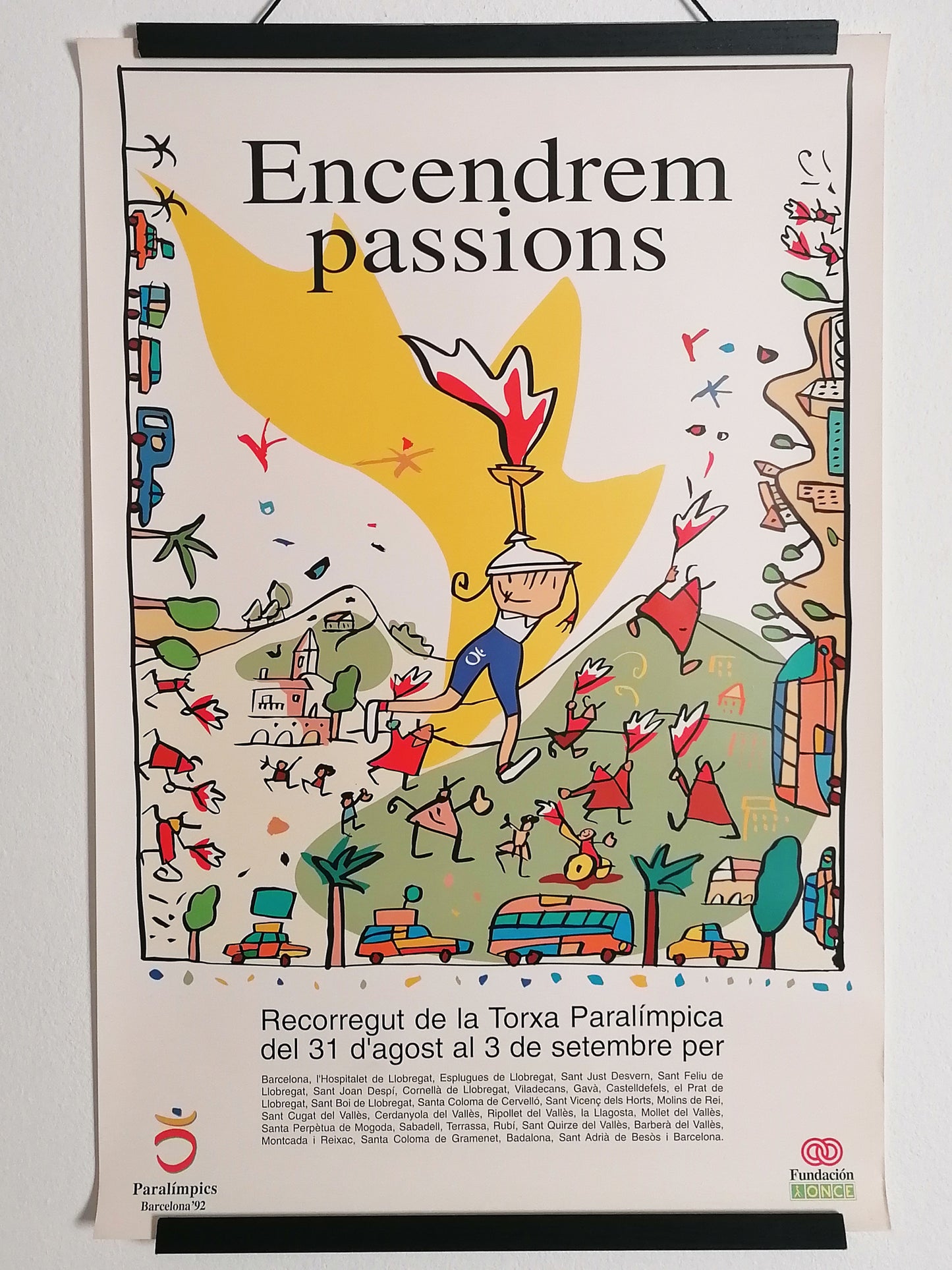 1992 Petra The Paralympic Mascot Poster by Javier Mariscal Encendrem Passions