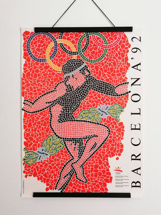 Barcelona 1992 Olympic Poster by Carlos Rolando