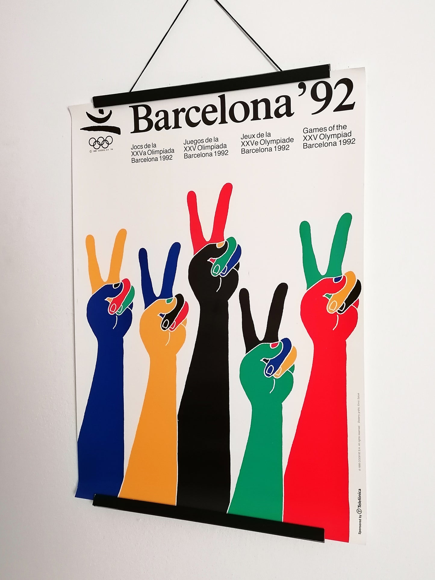 Barcelona 92 Poster Olympic Games by Enric Satué