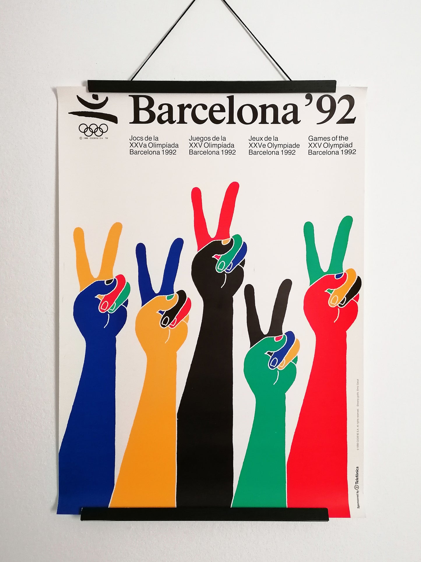 Barcelona 92 Poster Olympic Games by Enric Satué