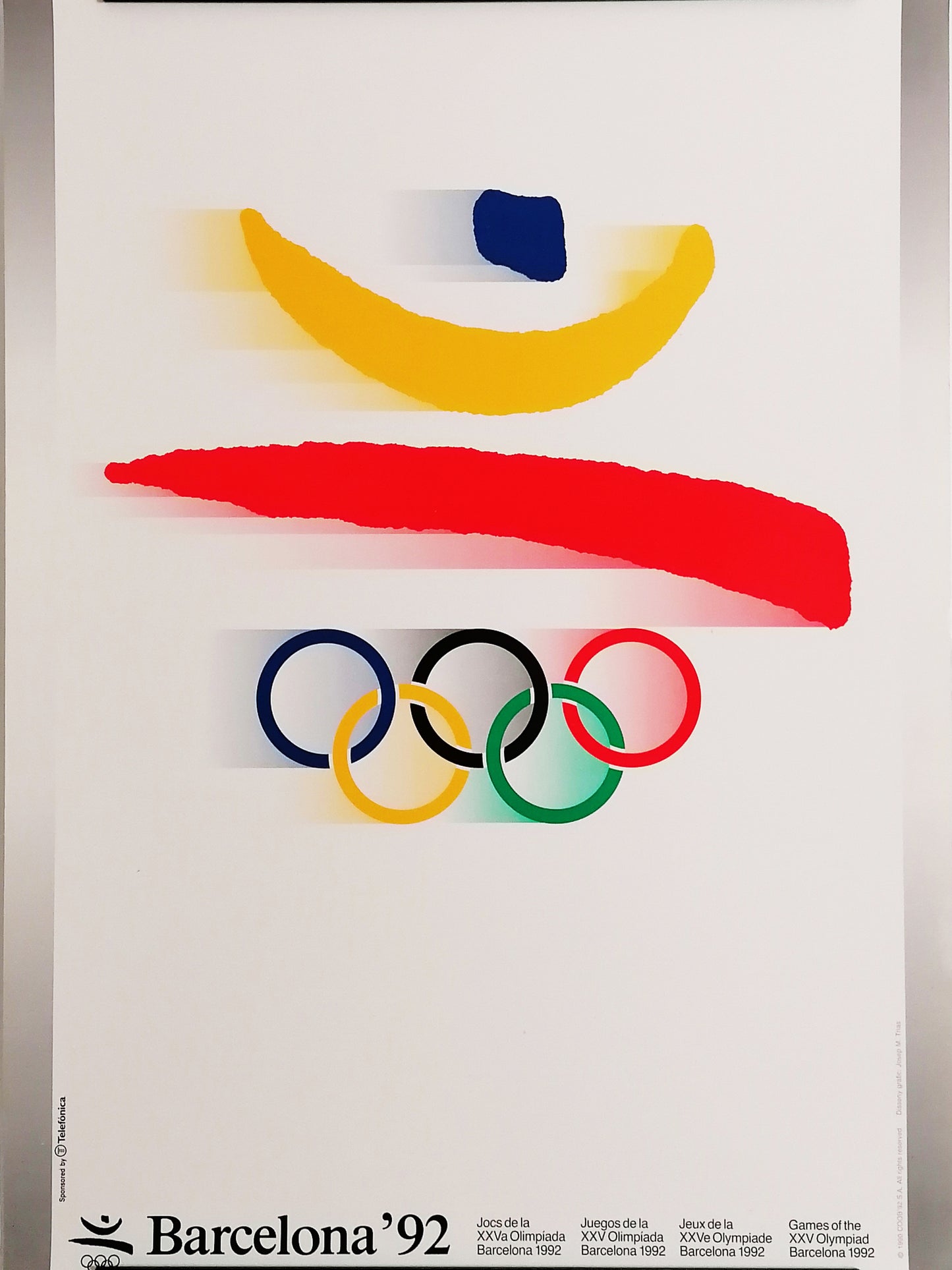 1992 Olympic Poster Logo by Josep Maria Trias