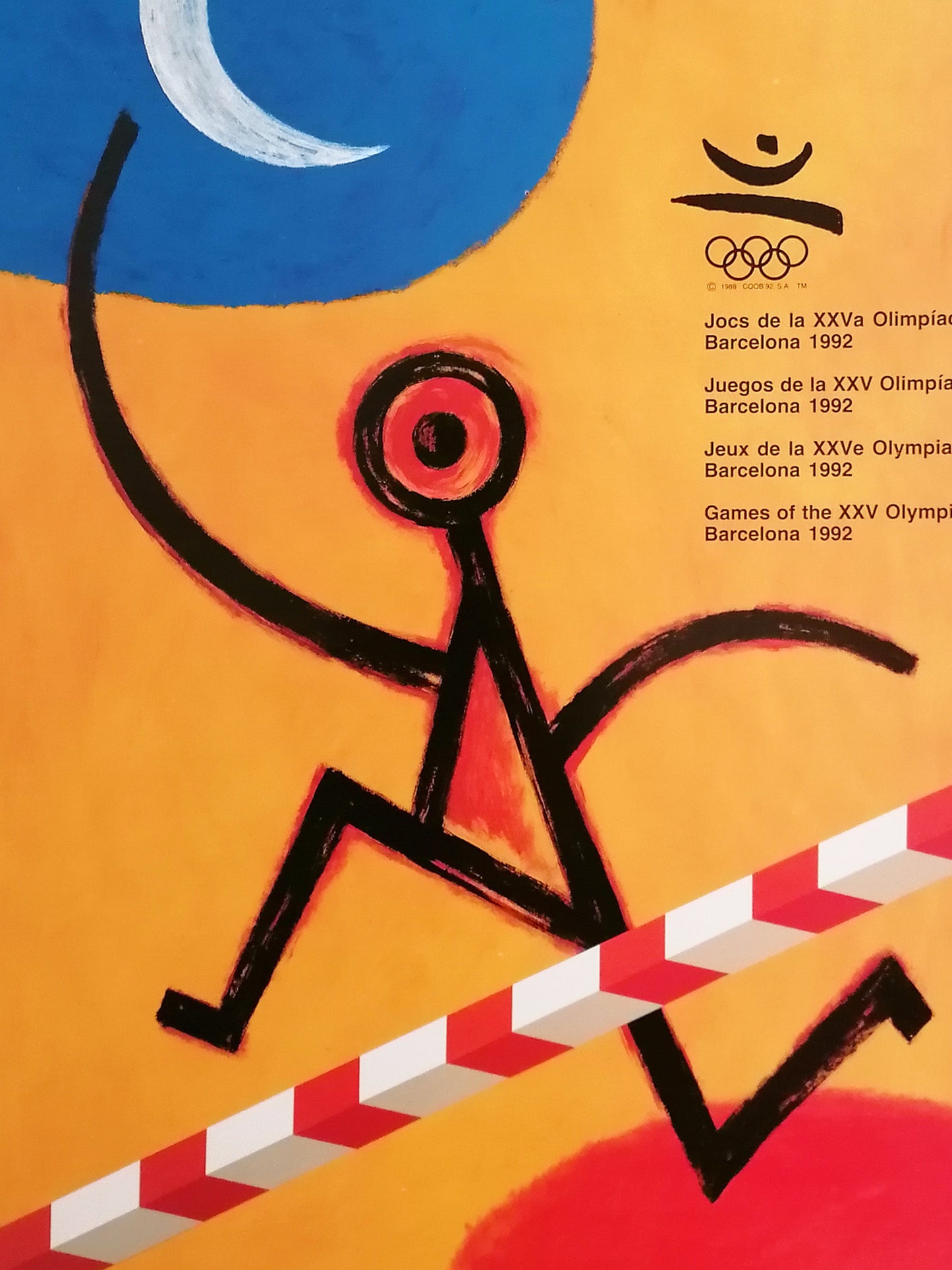 Olympic Poster from Barcelona 92 Summer Games by Peret