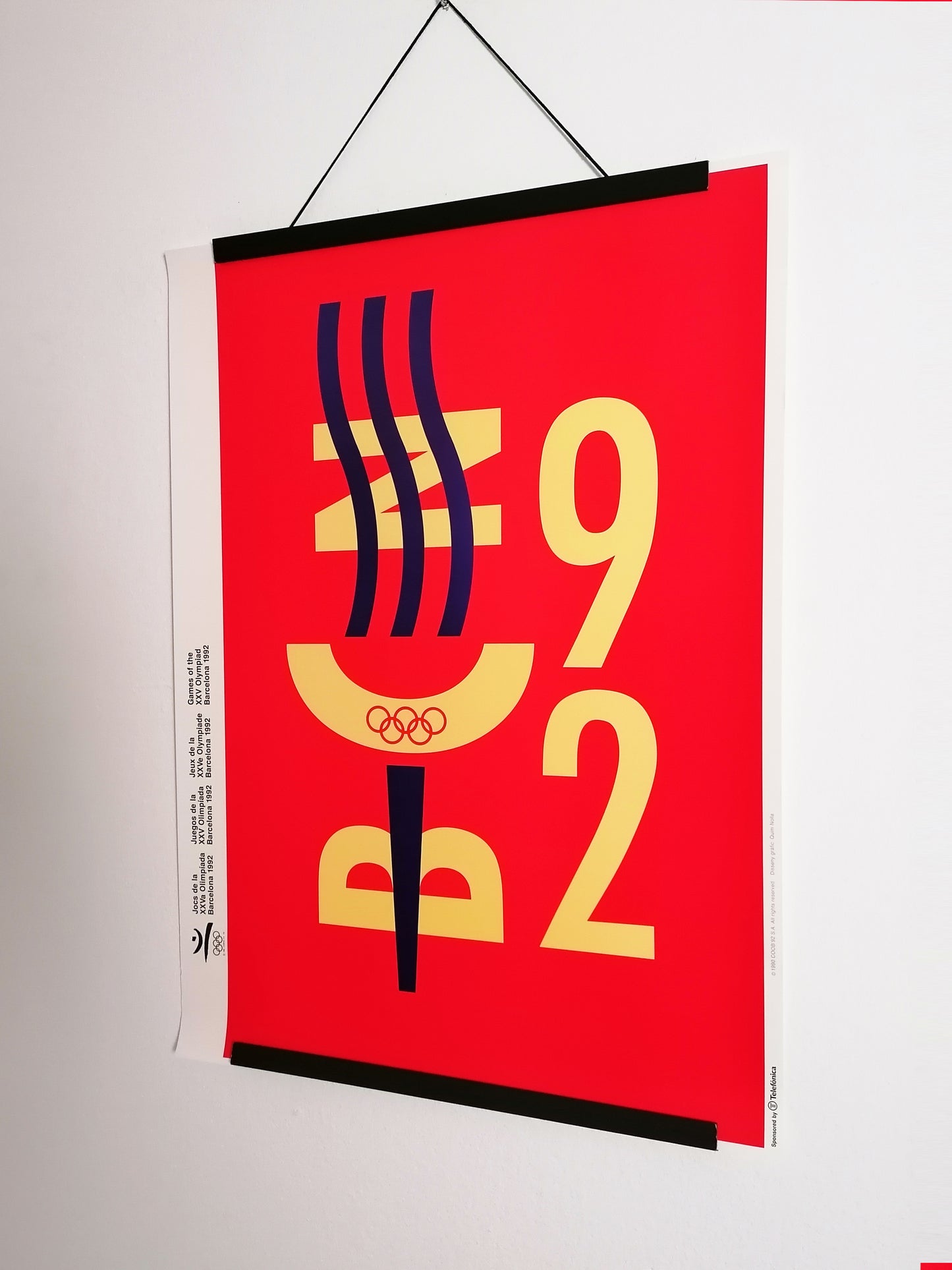 Olympic Poster 1992 Barcelona Summer Games by Quim Nolla