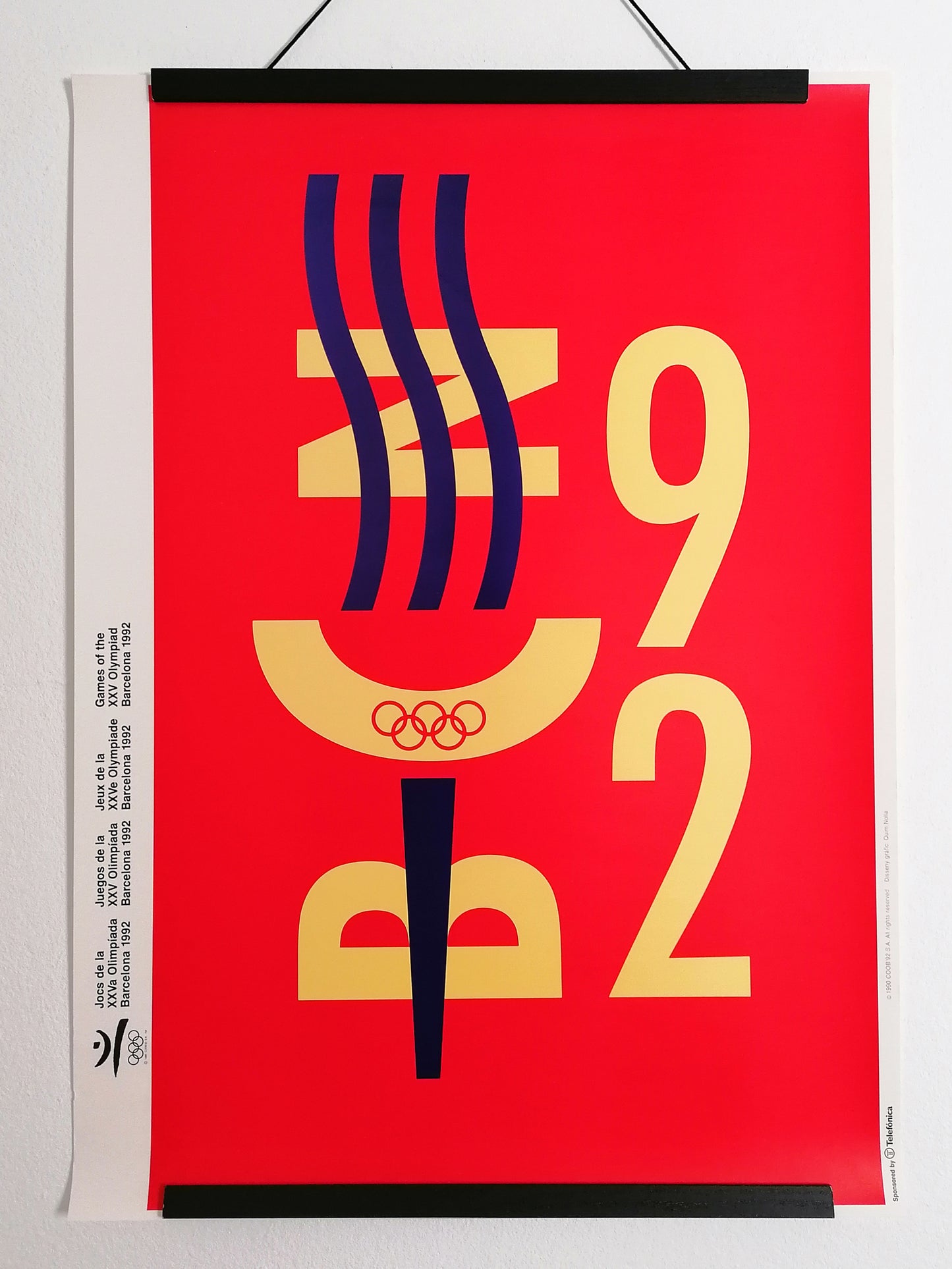 Olympic Poster 1992 Barcelona Summer Games by Quim Nolla