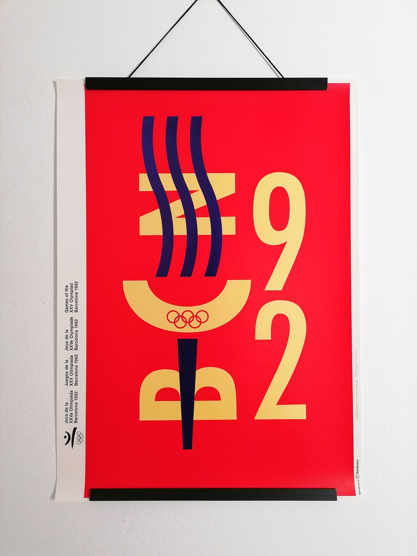 Olympic Poster 1992 Barcelona Summer Games by Quim Nolla