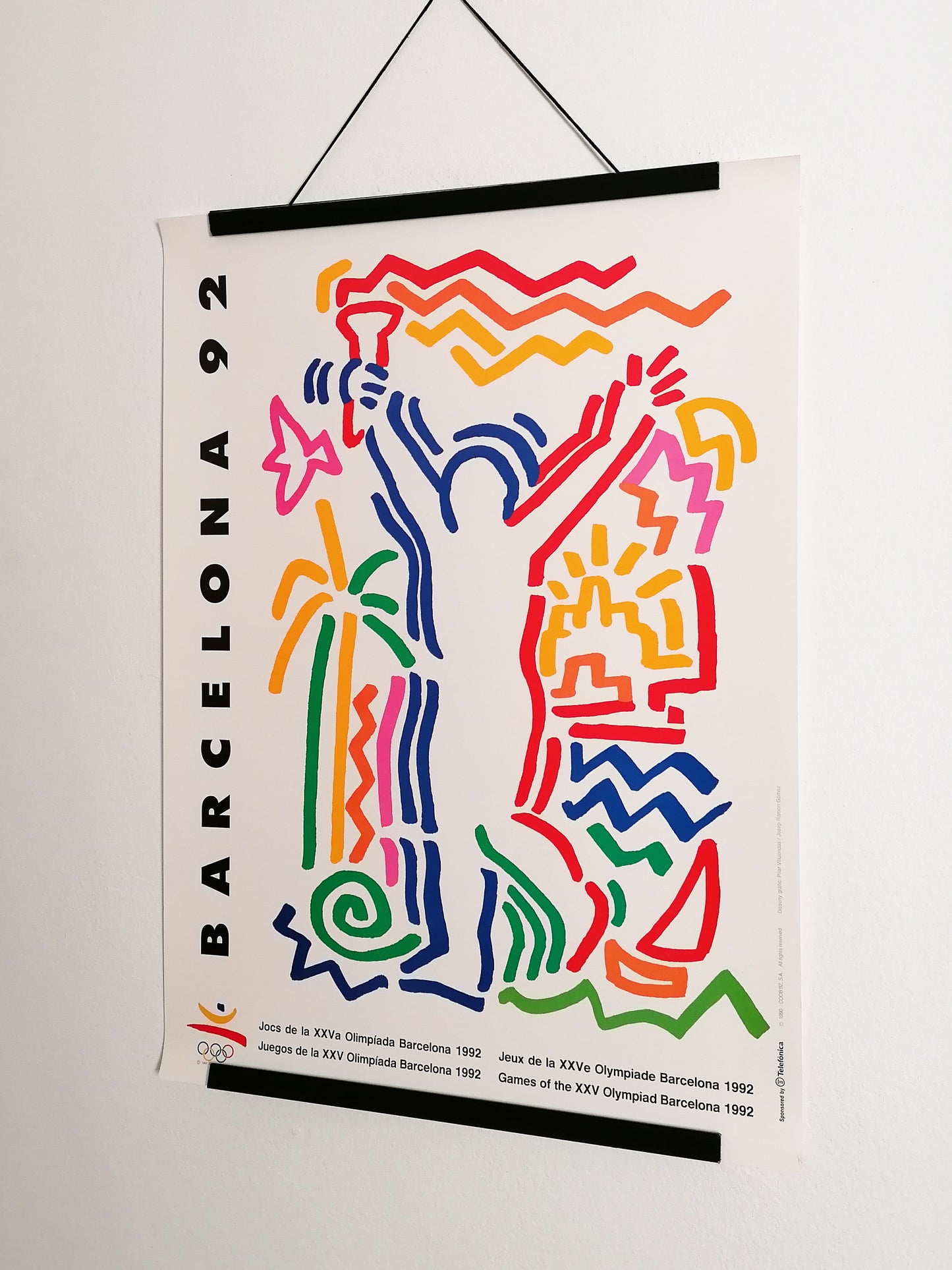 1992 Barcelona Olympic Poster by Pilar Villuendas y Josep Ramón Gómez