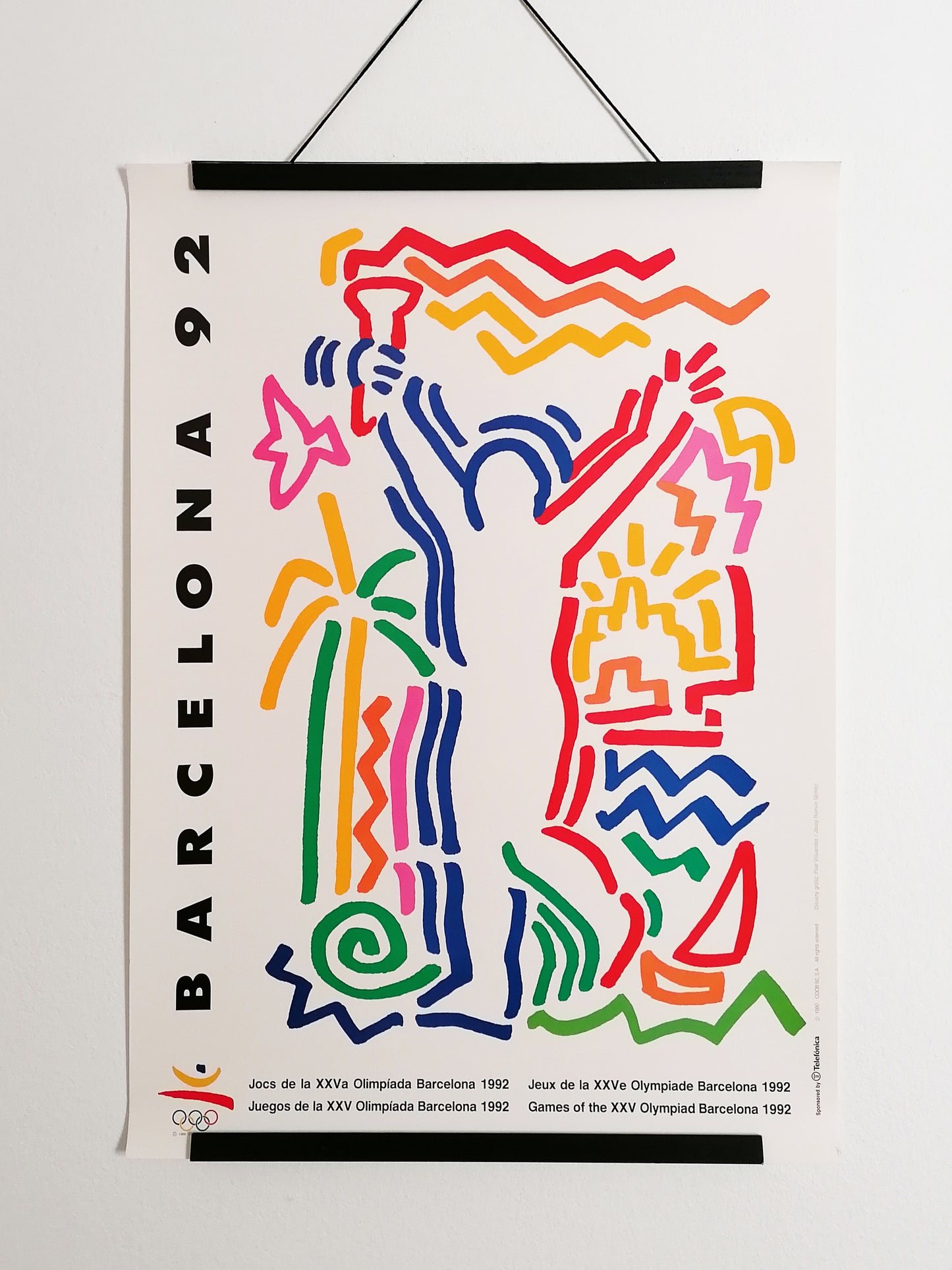 1992 Barcelona Olympic Poster by Pilar Villuendas y Josep Ramón Gómez