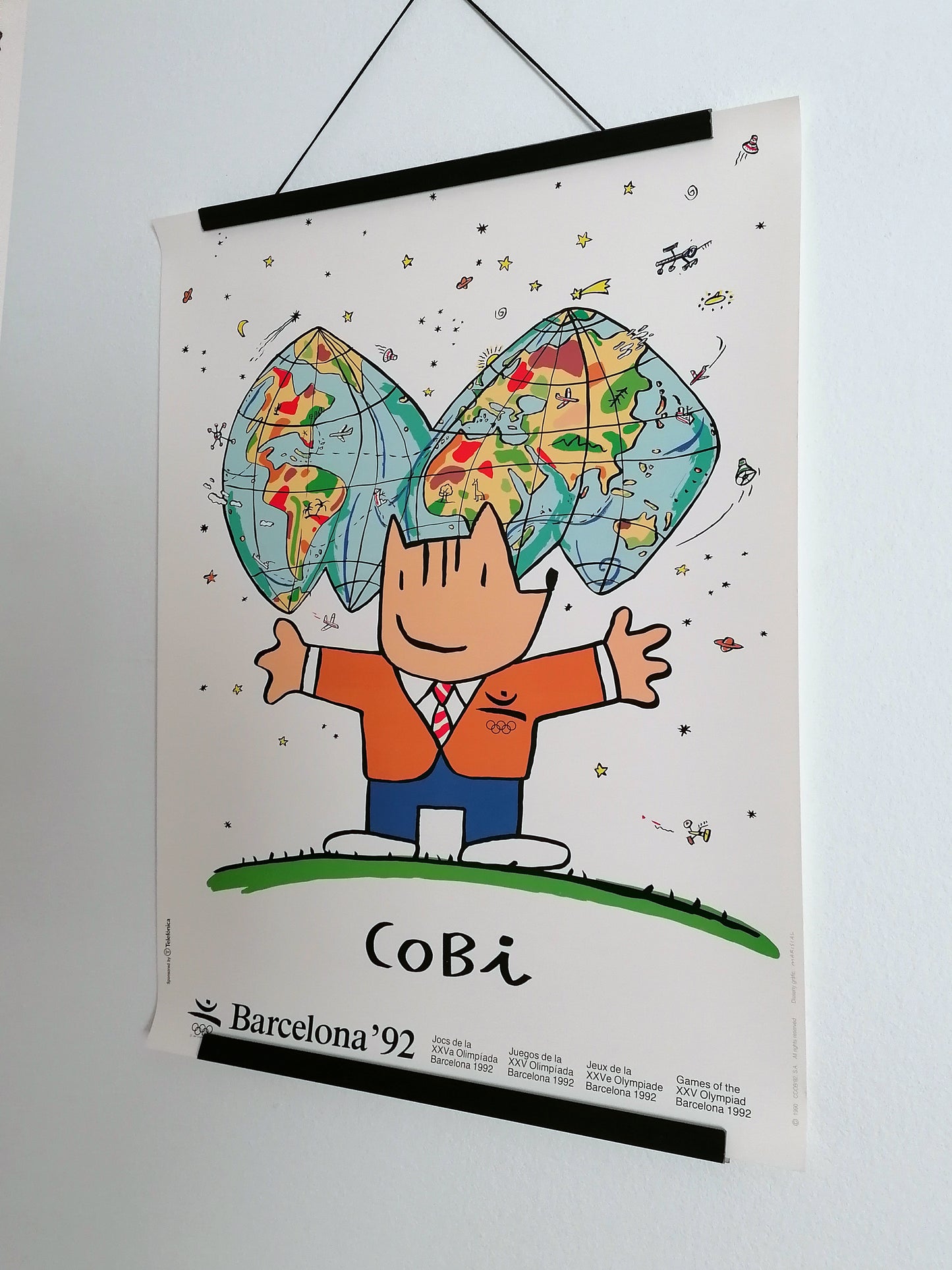 1992 Olympic Poster Barcelona Cobi World by Javier Mariscal