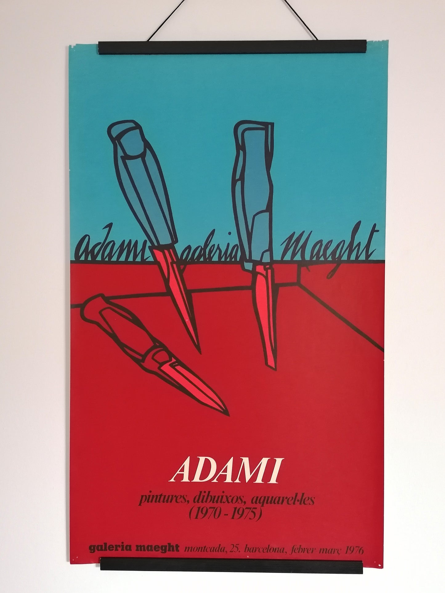 1976 Adami Valerio Large Poster Maeght Gallery