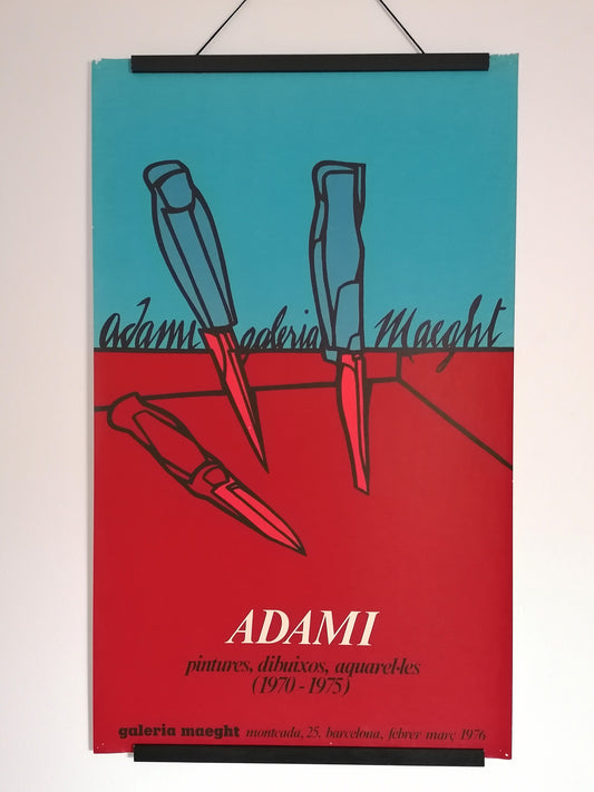 1976 Adami Valerio Large Poster Maeght Gallery