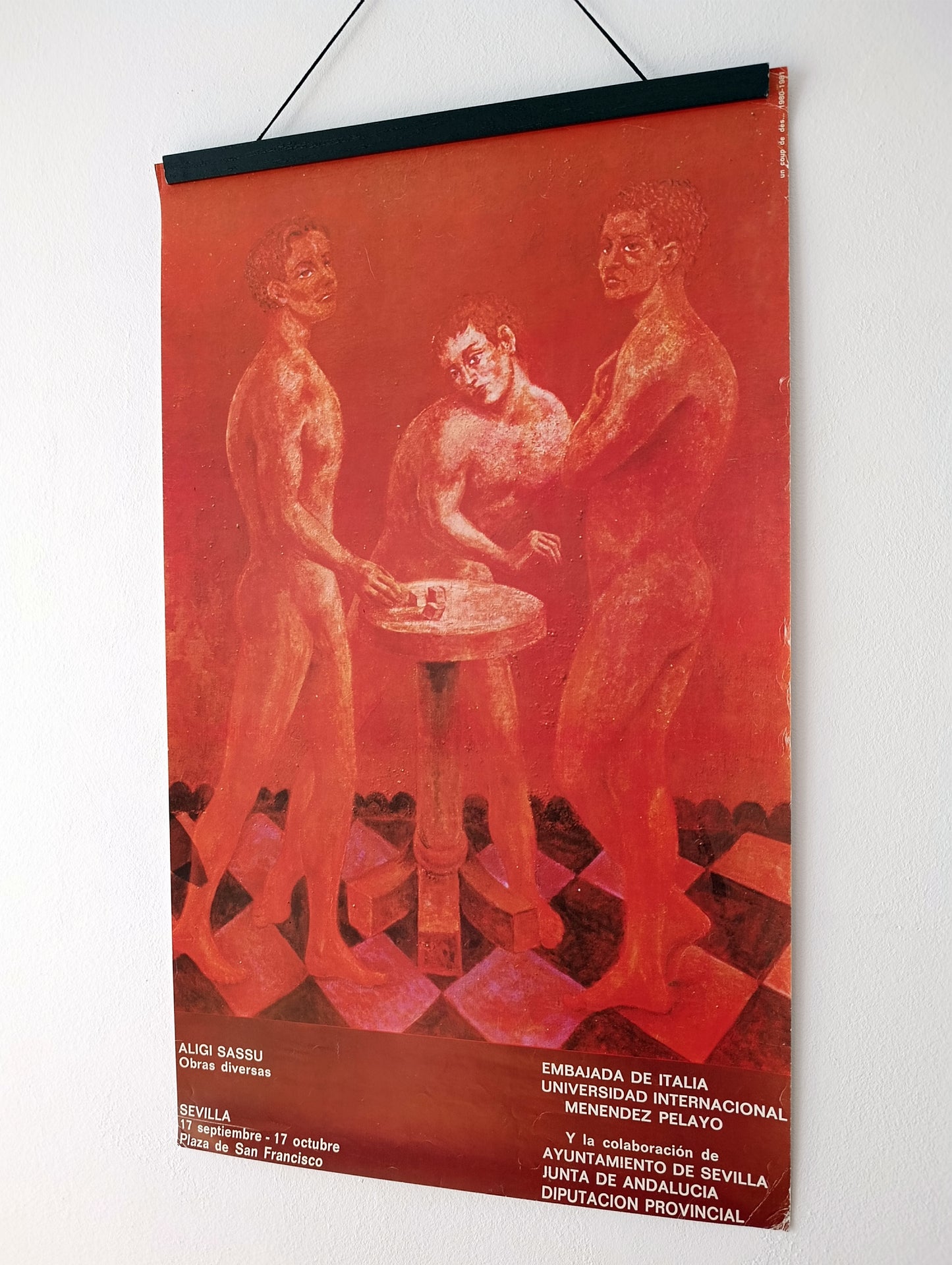 1981 Aligi Sassu Art Exhibition Poster from Sevilla Spain