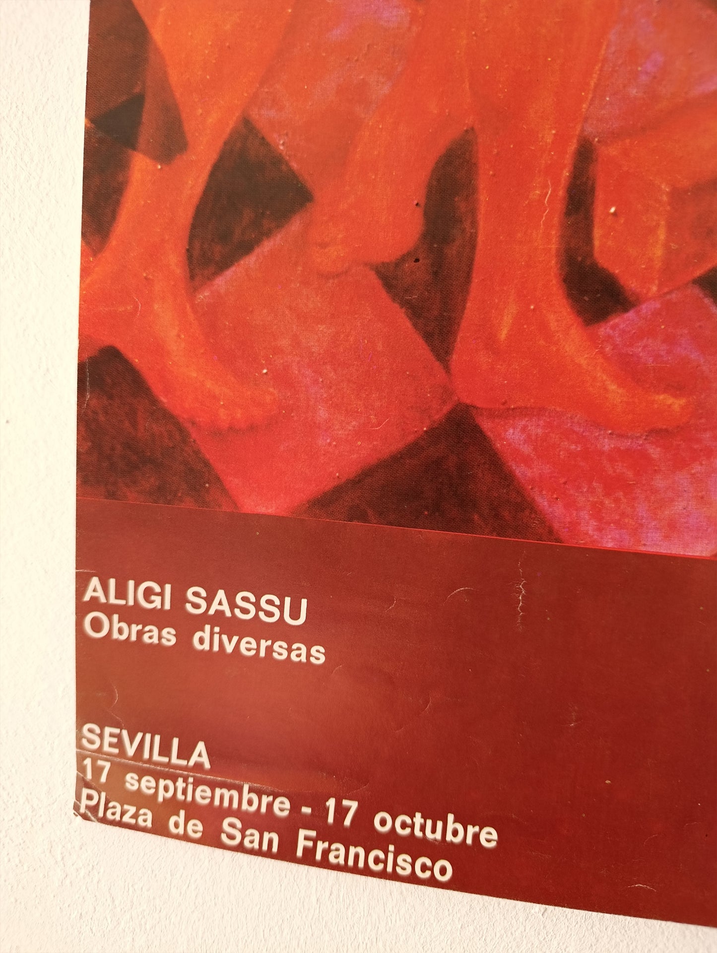 1981 Aligi Sassu Art Exhibition Poster from Sevilla Spain