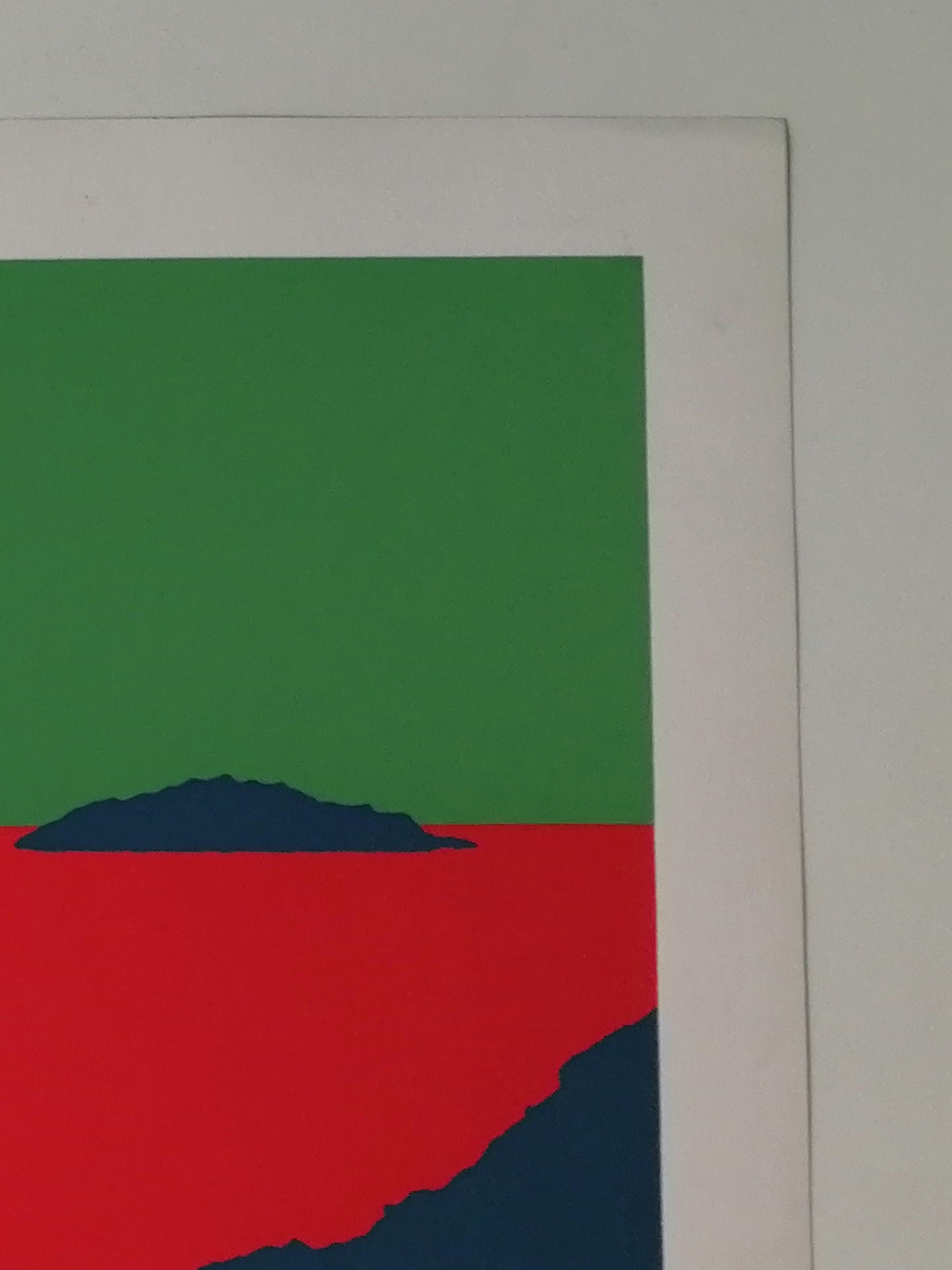 1975 Lluis LLach's Itaca Artwork by America Sanchez Signed Art Green Red