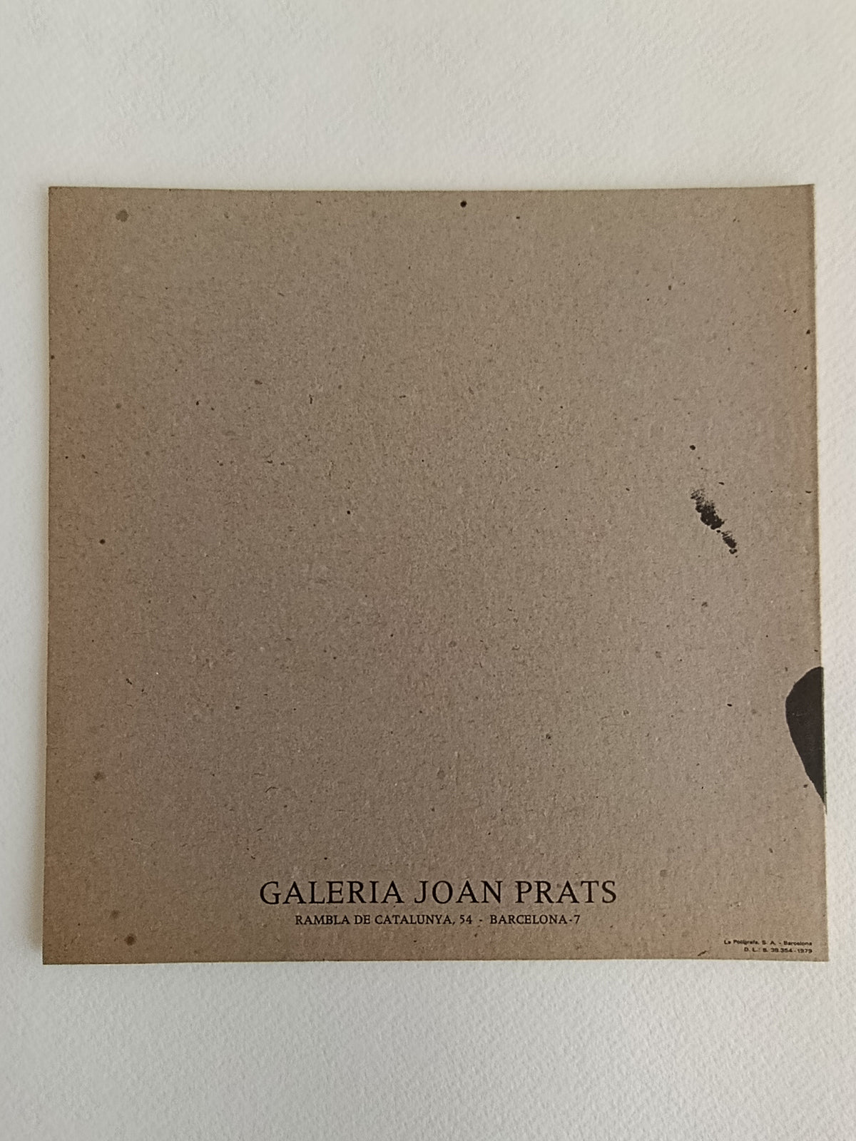 1979 Antoni Tapies and Joan Brossa Exhibition Art Invitations