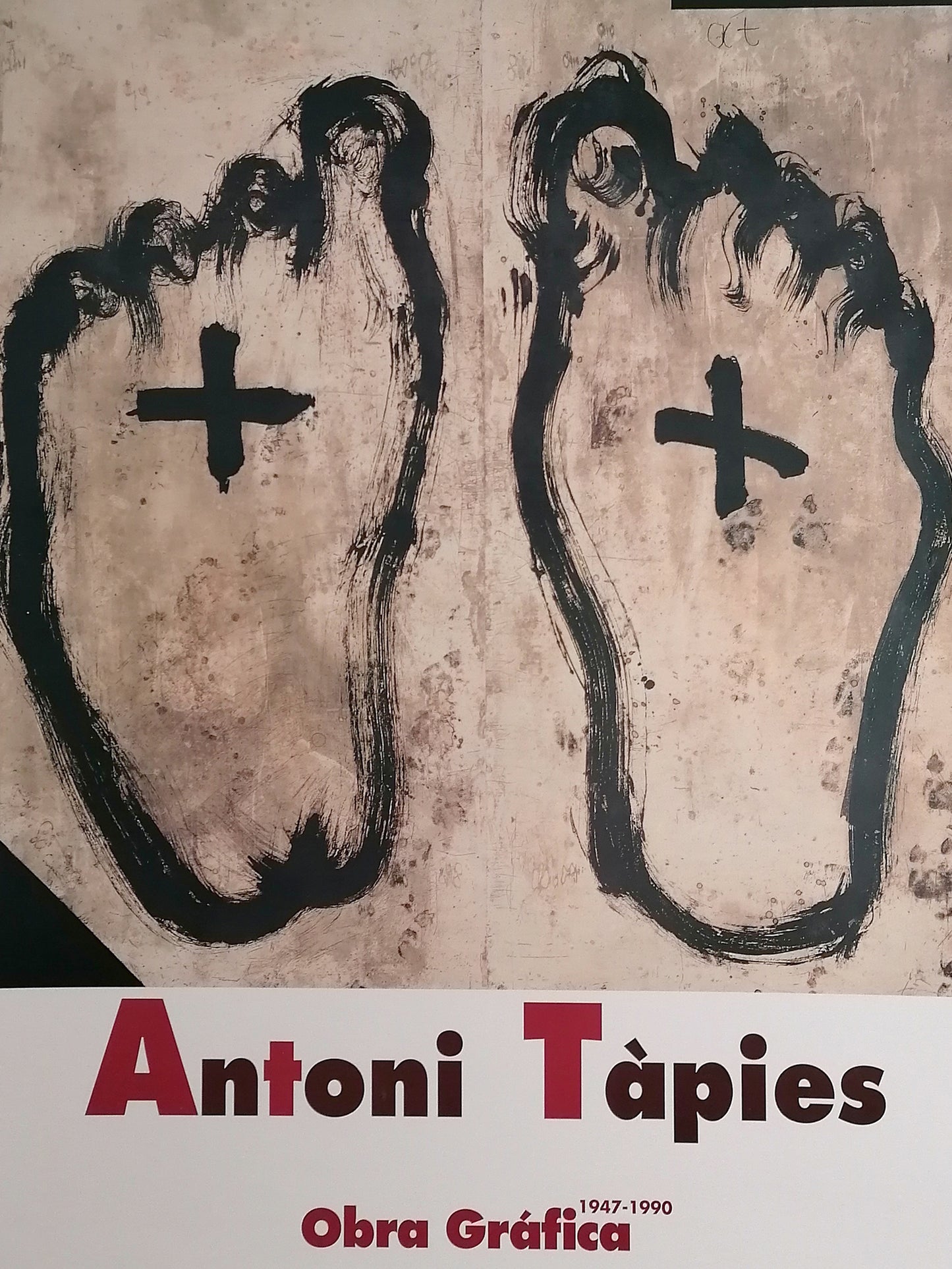 1994 Large Poster Antoni Tapies Spain Exhibition