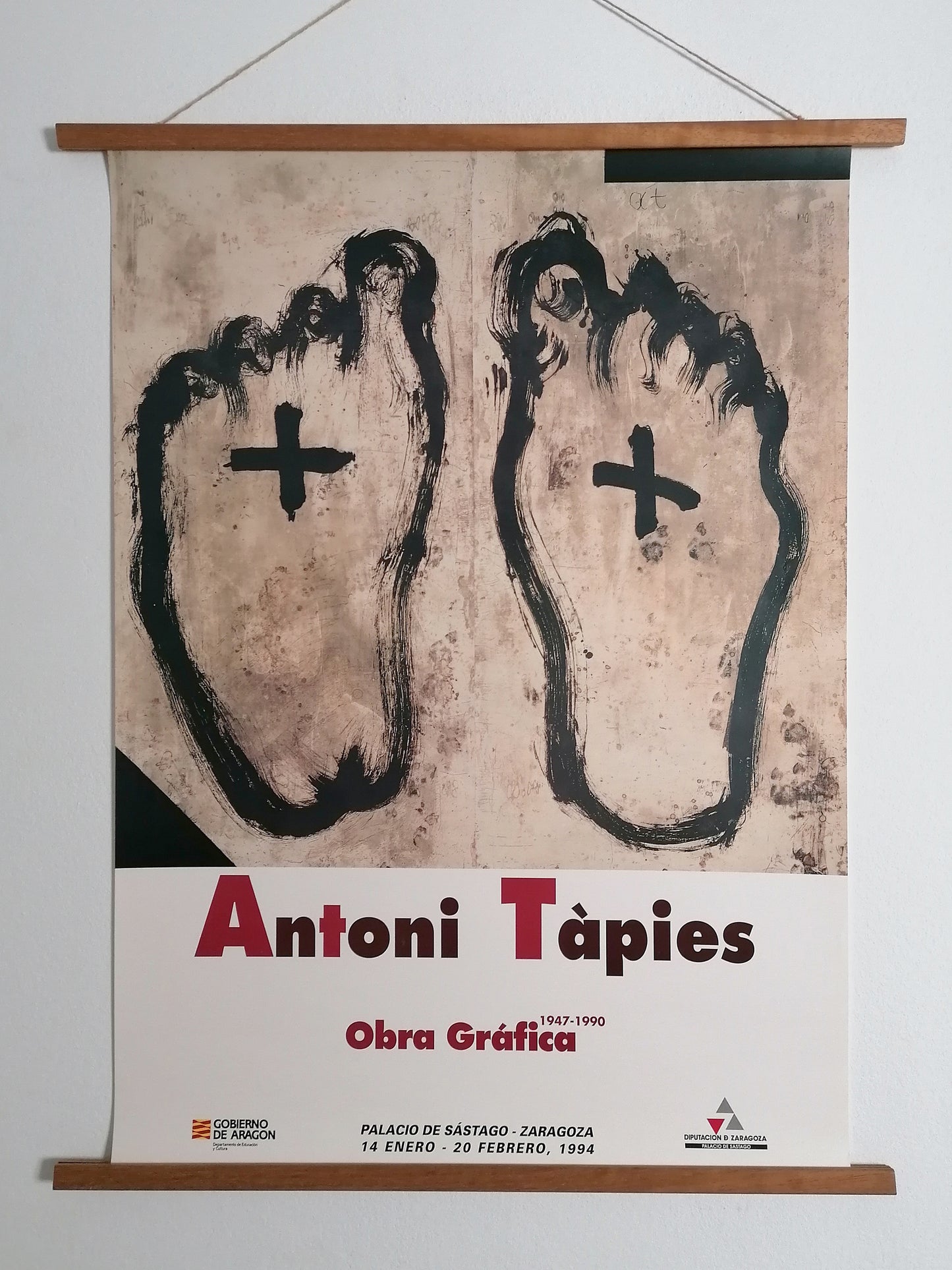 1994 Large Poster Antoni Tapies Spain Exhibition