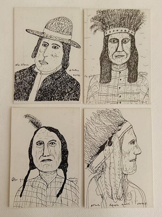 1980 Antonio Fernandez Molina 4 Set Art Exhibition Invitation