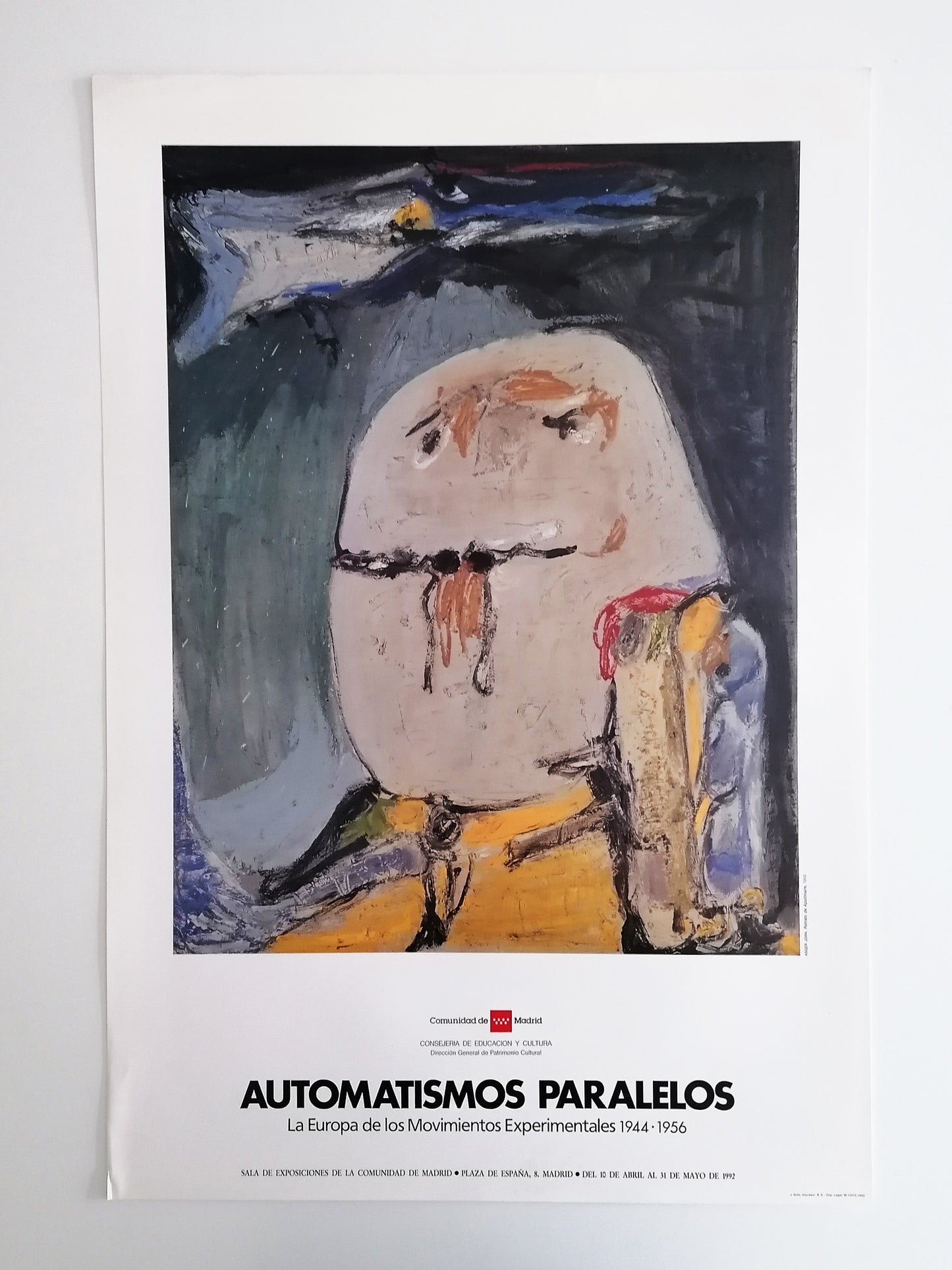 1992 Asger Jorn Poster Madrid Collective Exhibition Automatismos Paralelos