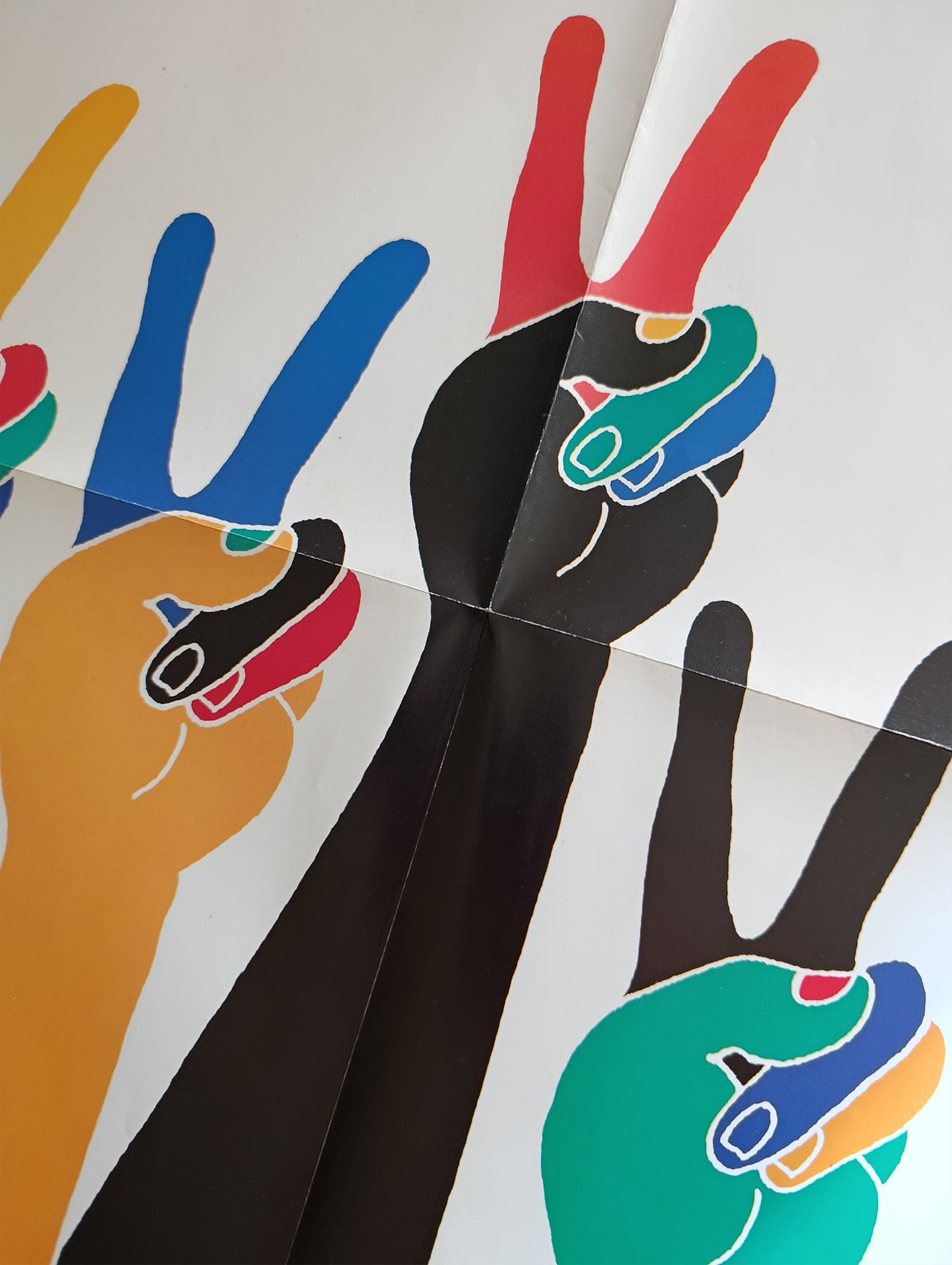 Barcelona 92 Olympic Poster by Enric Satué ( folded version )