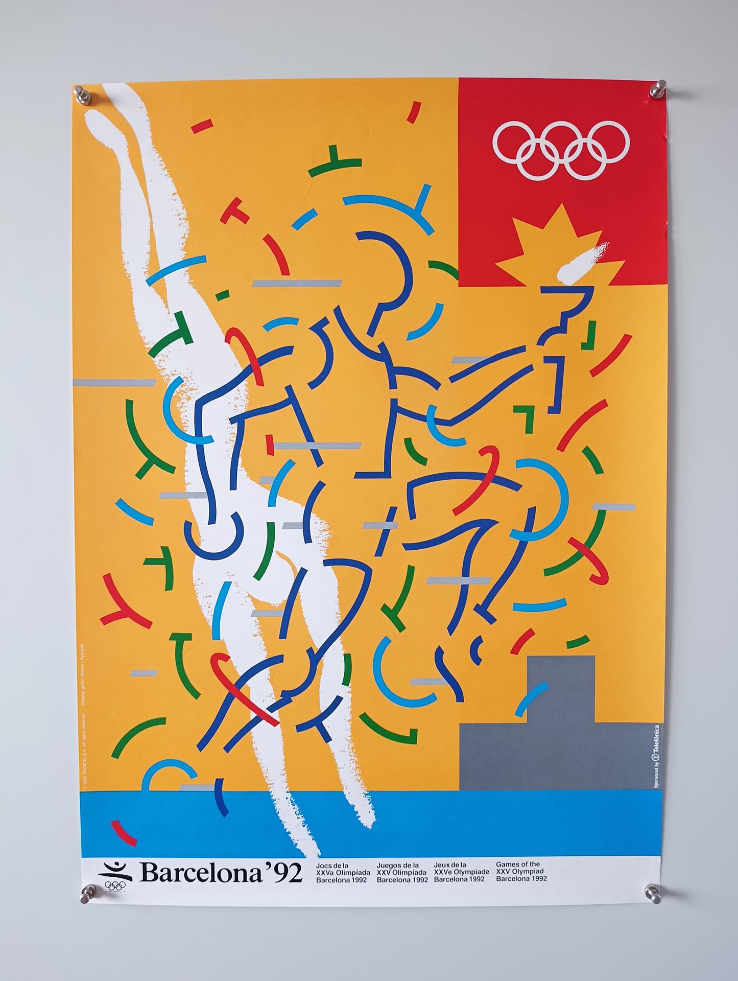 1992 Olympic Poster from Barcelona92 by Alonso / Ayguadé low