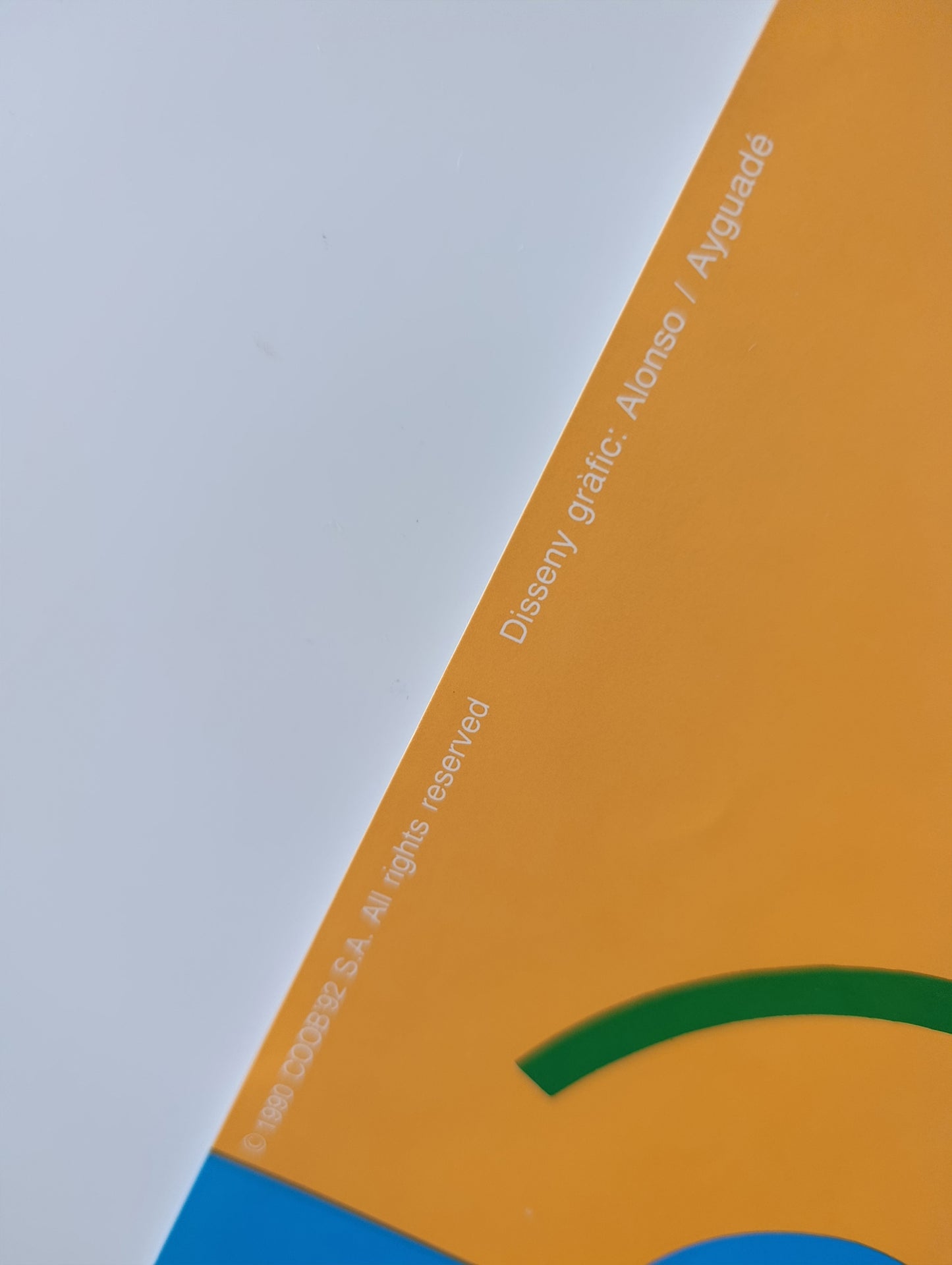 1992 Olympic Poster from Barcelona92 by Alonso / Ayguadé low