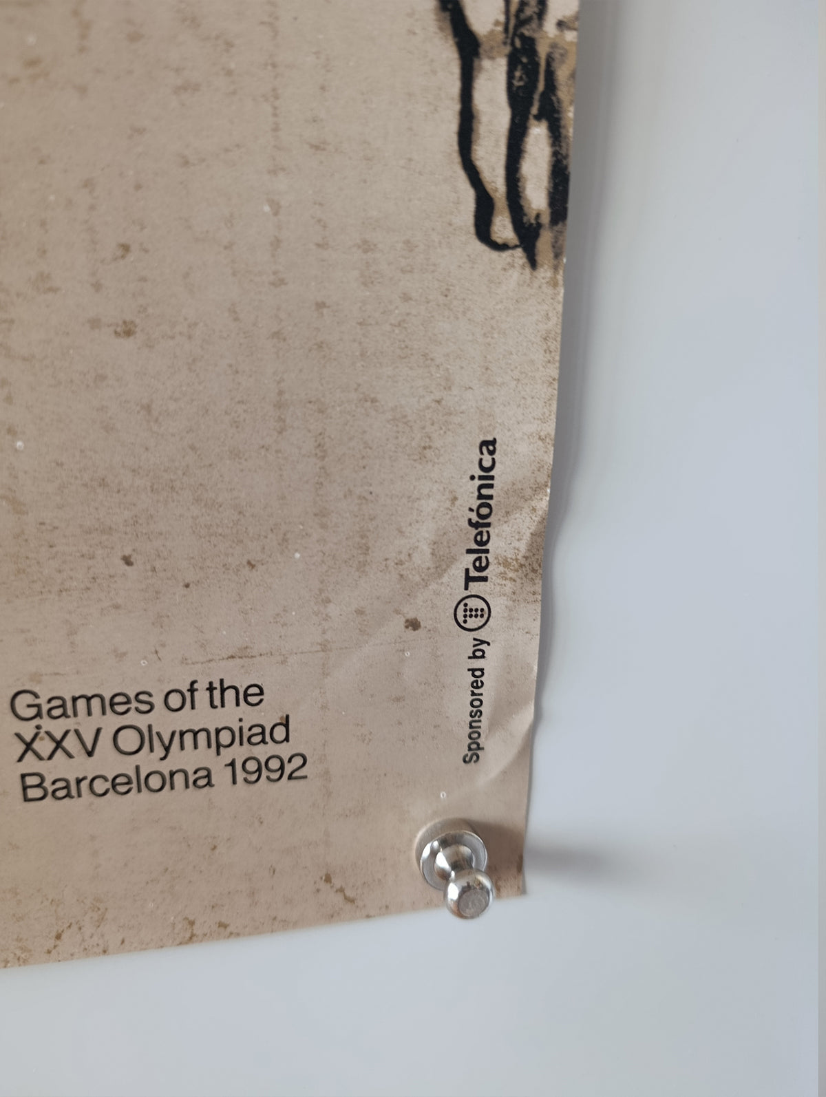Olympic Poster by Antoni Tapies Barcelona 1992 low