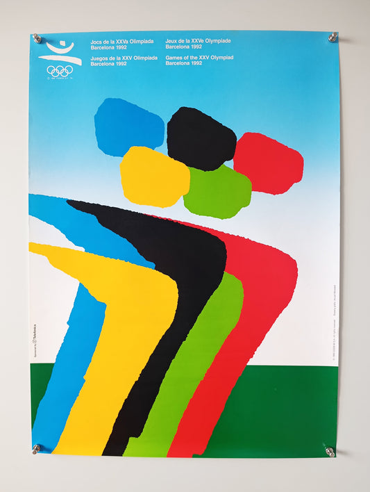 Olympic Poster from Barcelona 1992 by Arcadi Moradell low