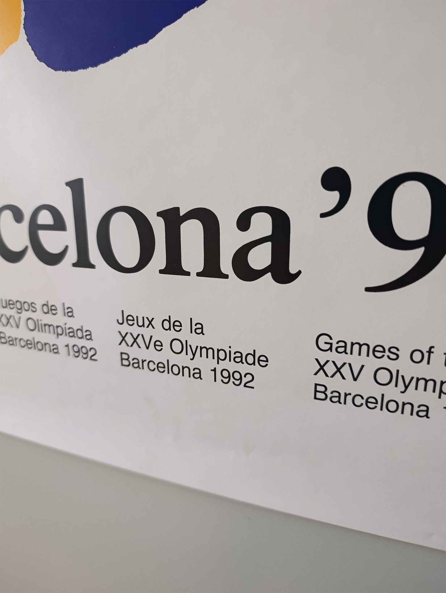 Barcelona 92 Poster Olympic Art Summer Games by Onésimo Colavidas low