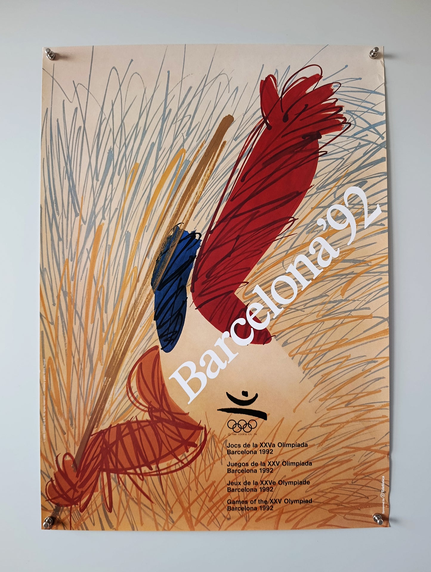 1992 Olympic Poster from Barcelona 92 by Enric Huguet low