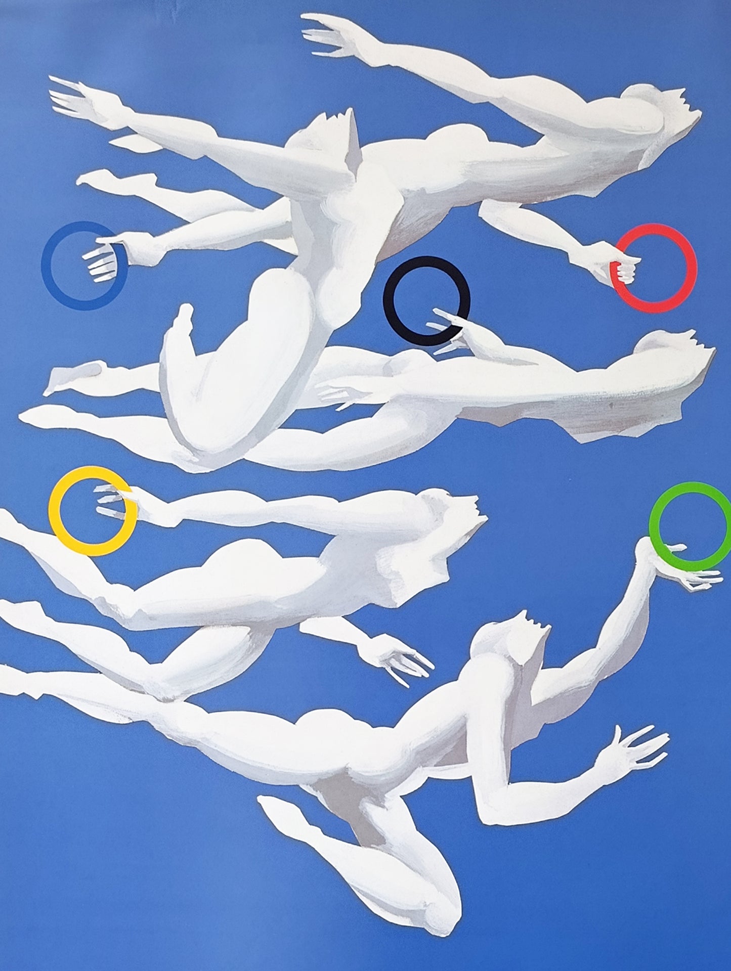 Barcelona 92 Olympic Poster by Josep Pla Narbona / 5/10 condition