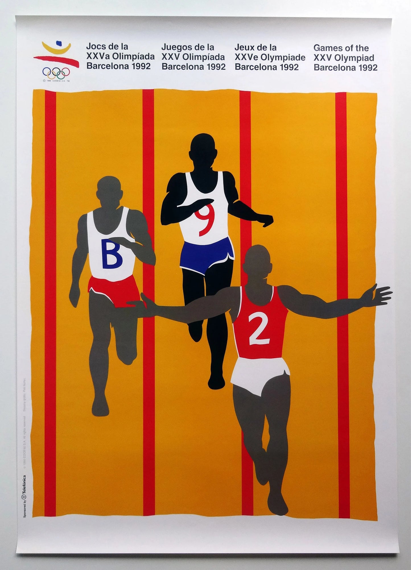 Barcelona 92 Poster Olympic Summer Games from 1992 by Pati Nuñez