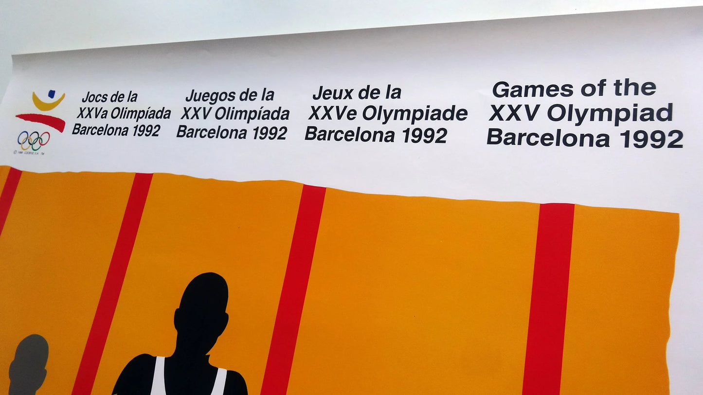 Barcelona 92 Poster Olympic Summer Games from 1992 by Pati Nuñez