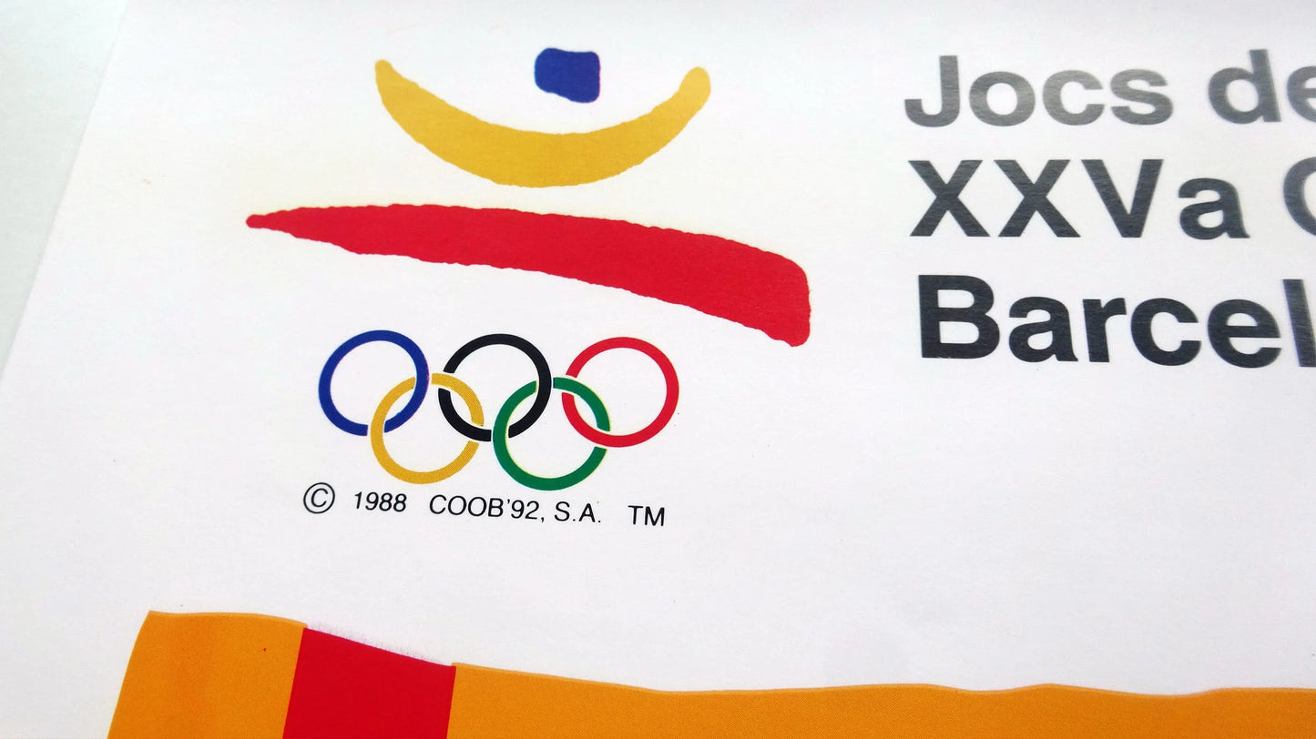 Barcelona 92 Poster Olympic Summer Games from 1992 by Pati Nuñez
