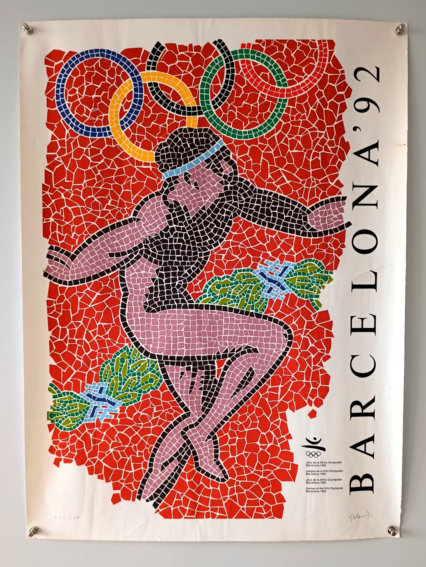 Carlos Rolando Signed Barcelona 92 Art Limited Edition Large Print