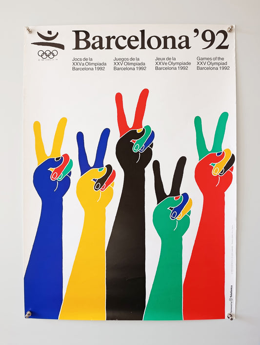 Barcelona 92 Olympic Poster by Enric Satué / 5/10 Condition