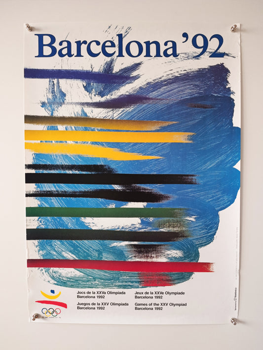 Olympic Poster Barcelona 92 by Saura Torrente low low