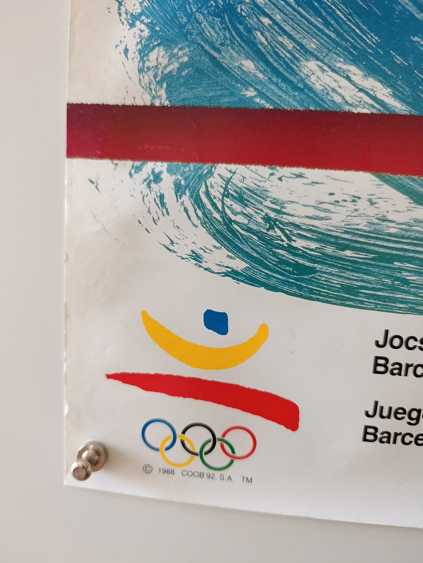 Olympic Poster Barcelona 92 by Saura Torrente / 5/10 Condition