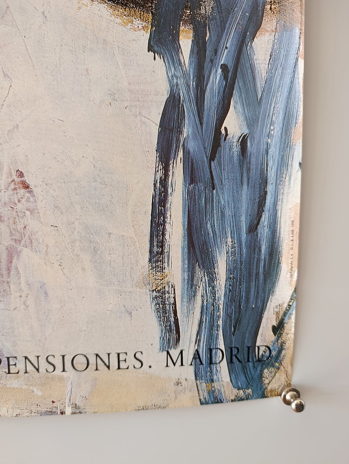 1990 Georg Baselitz Exhibition Poster from Madrid