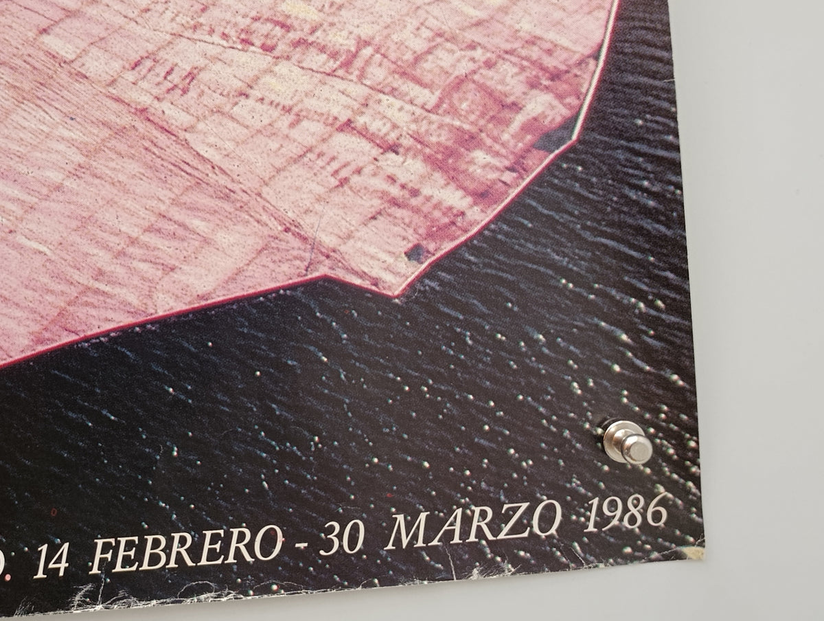 1986 Christo Surrounded Islands Barcelona Exhibition Large Poster