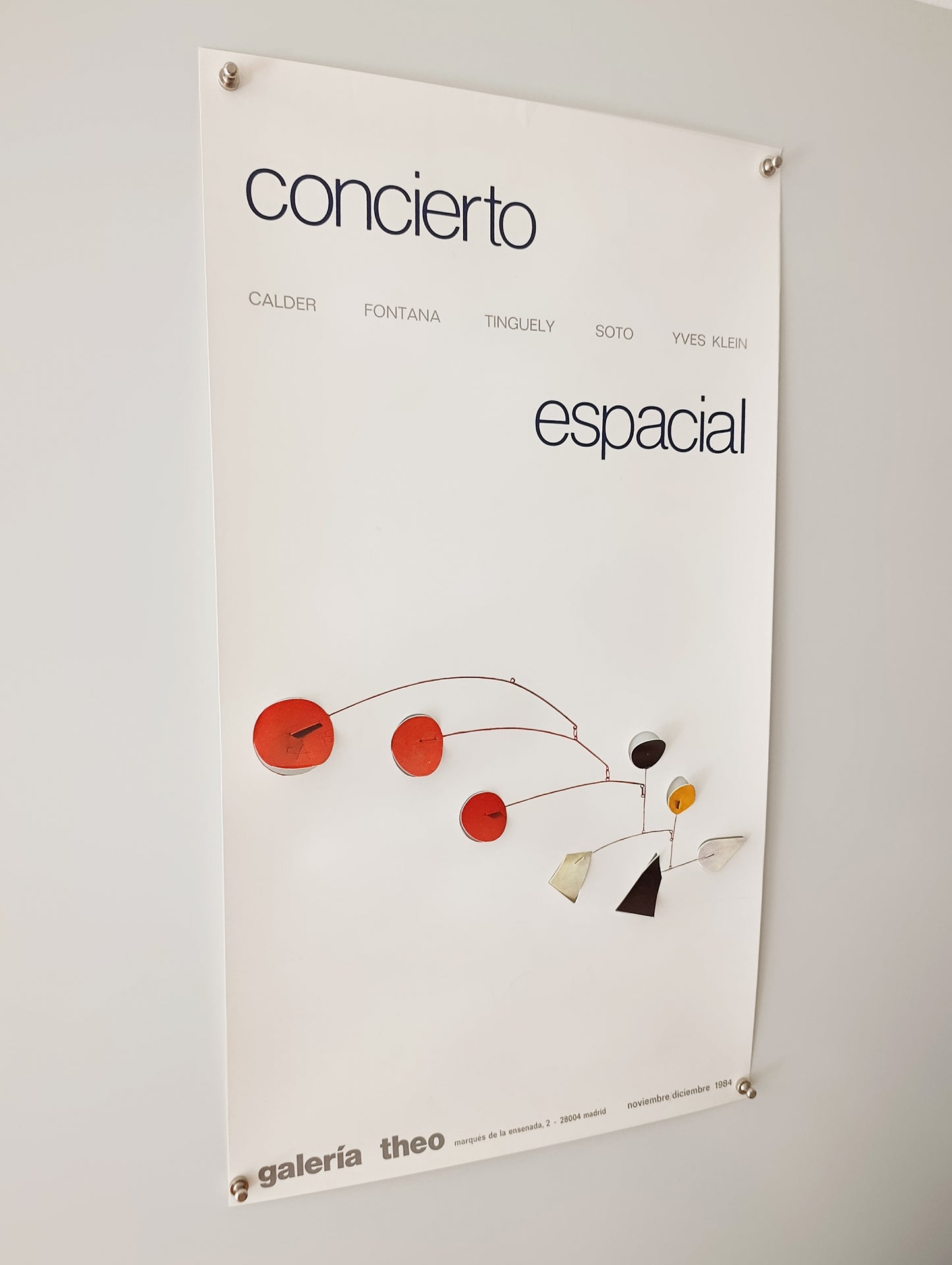 1984 Alexander Calder Collective Exhibition Poster from Galeria Theo