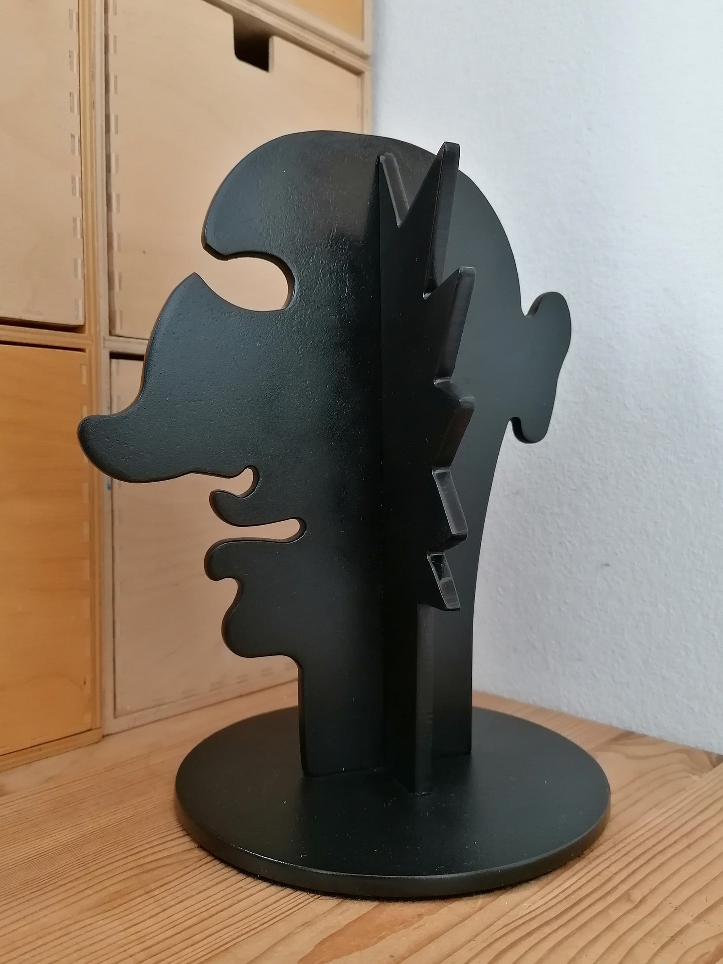 Art Sculpture Inspired by Alexander Calder Artwork "Two Faced Guy"